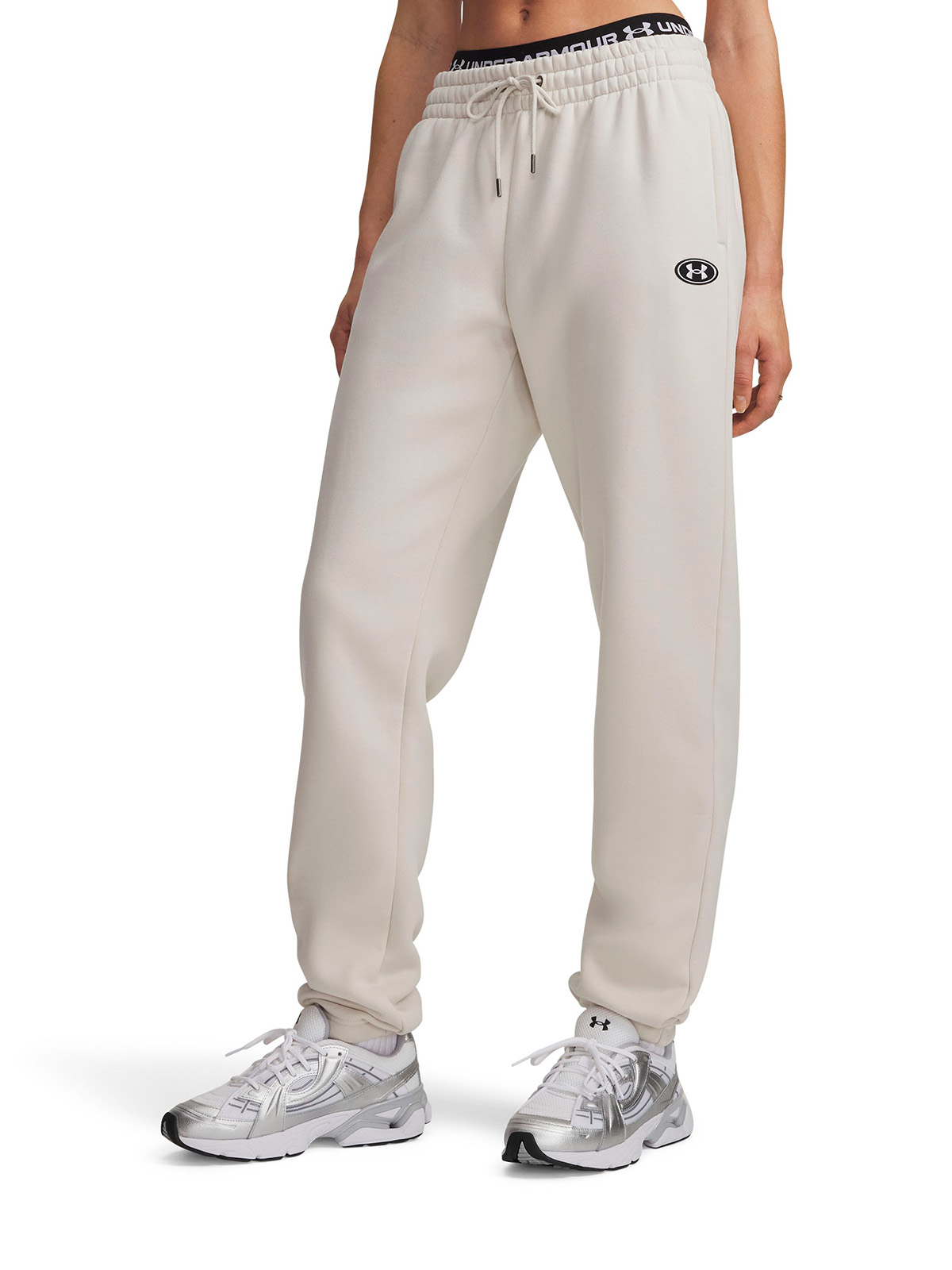 UNDER ARMOUR JOGGER UA ICON FLEECE BLANCO MUJER UNDER ARMOUR