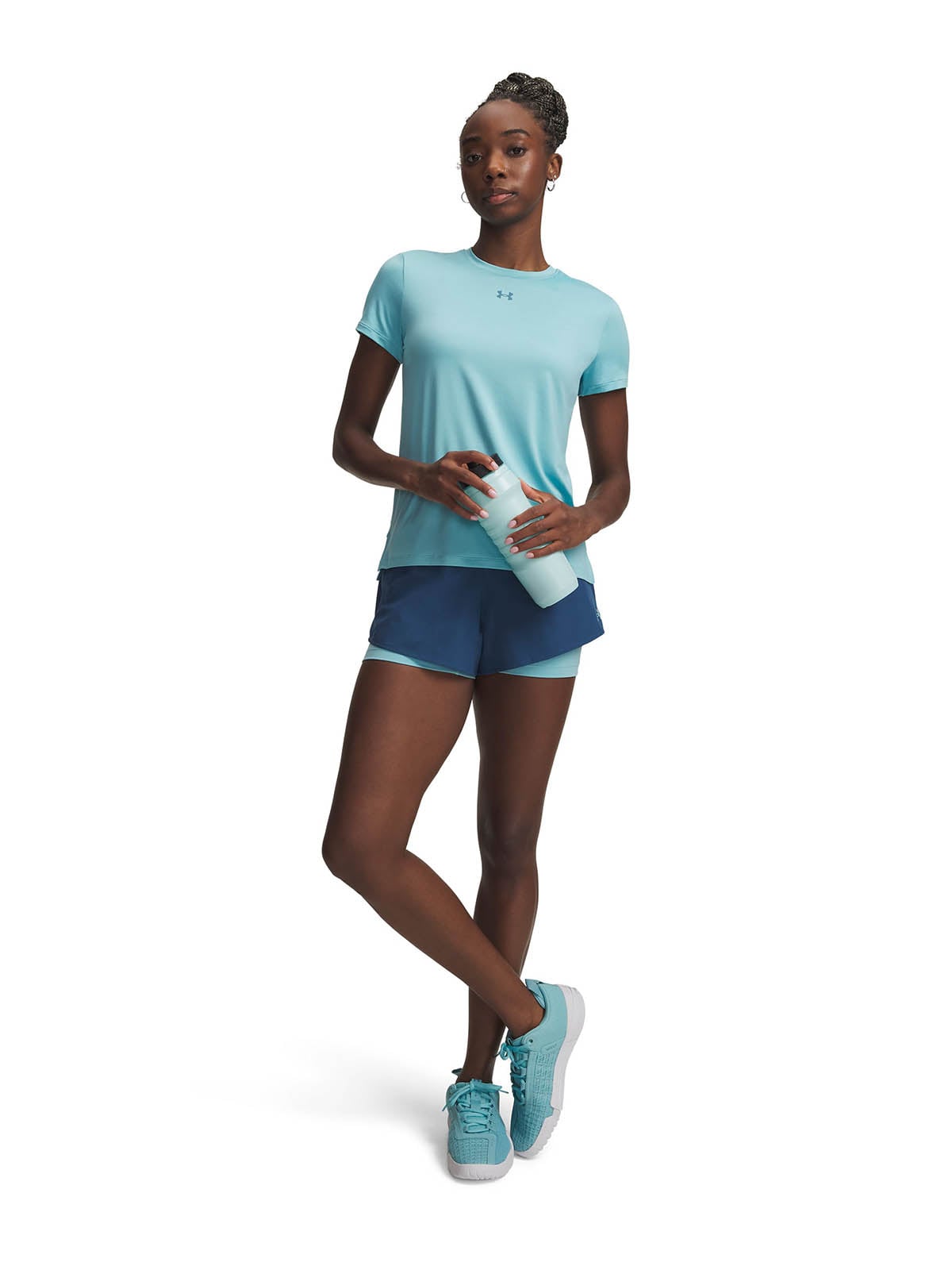 SHORT UA VANISH WOVEN 2 EN 1 AZUL MUJER UNDER ARMOUR - 4