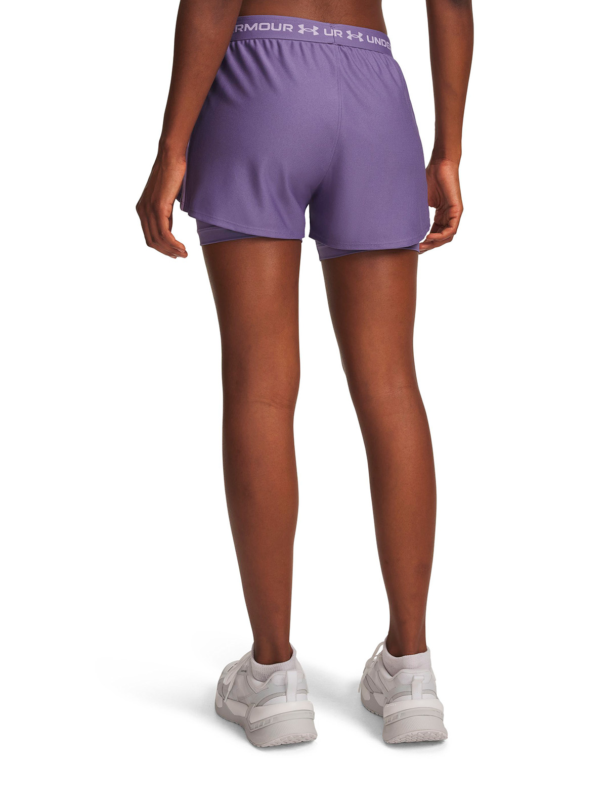 SHORT UA TECH PLAY UP 2 EN 1 MORADO MUJER UNDER ARMOUR - 2