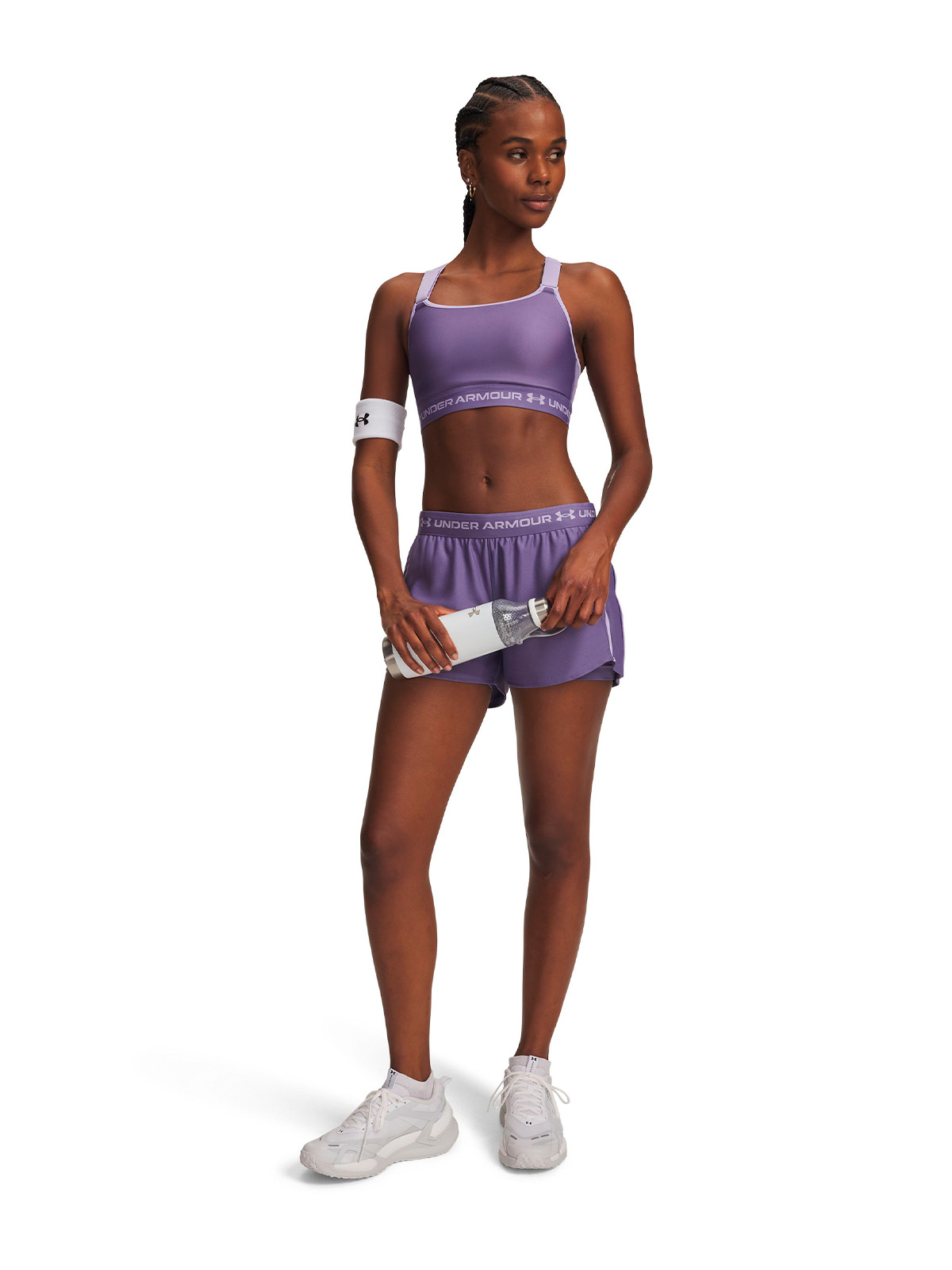 SHORT UA TECH PLAY UP 2 EN 1 MORADO MUJER UNDER ARMOUR - 4