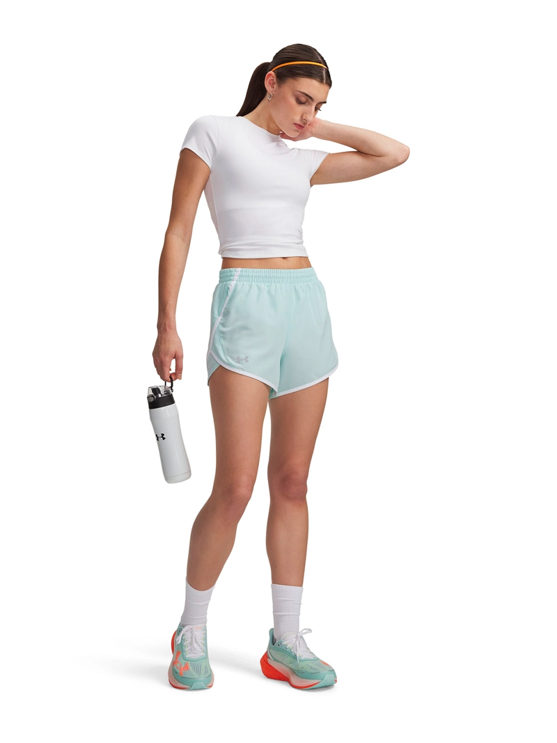 SHORT UA FLY-BY 3' CELESTE MUJER UNDER ARMOUR - 4