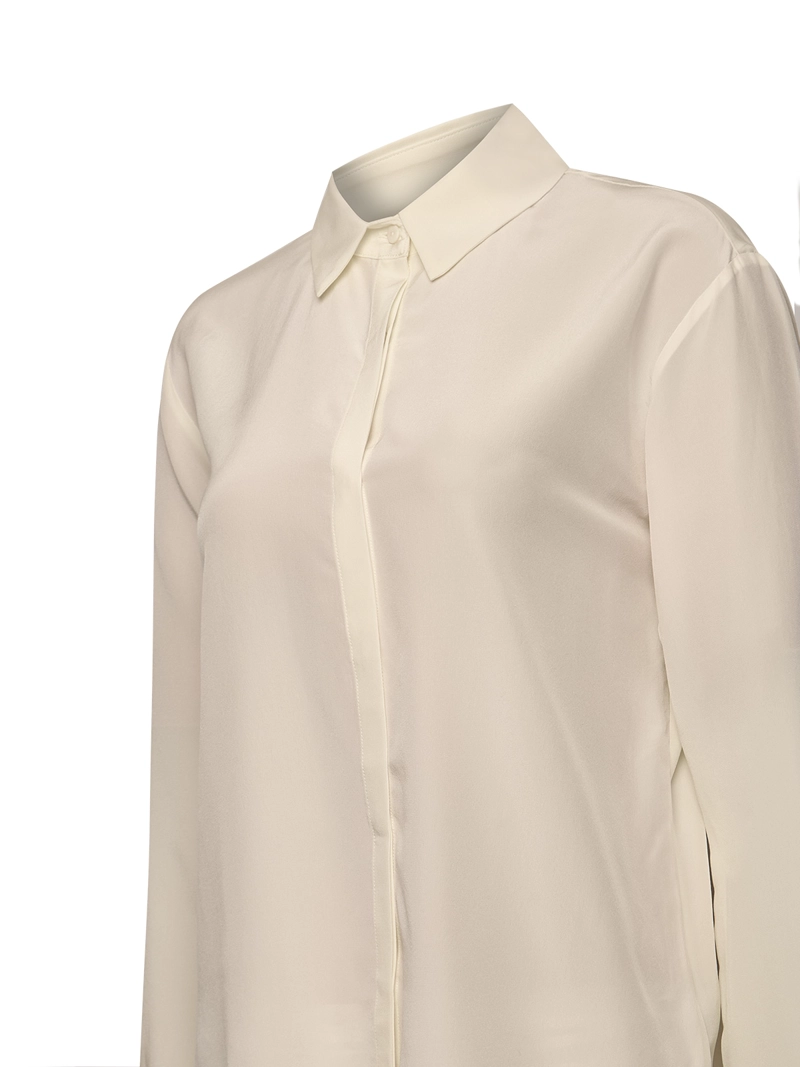 BLUSA SEDA MUJER ROSE BLANCO ROCKFORD - 4