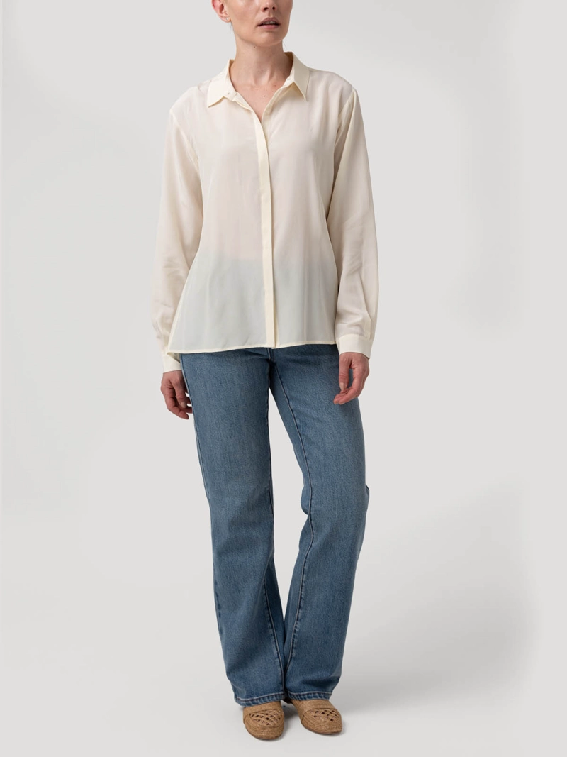 BLUSA SEDA MUJER ROSE BLANCO ROCKFORD - 8