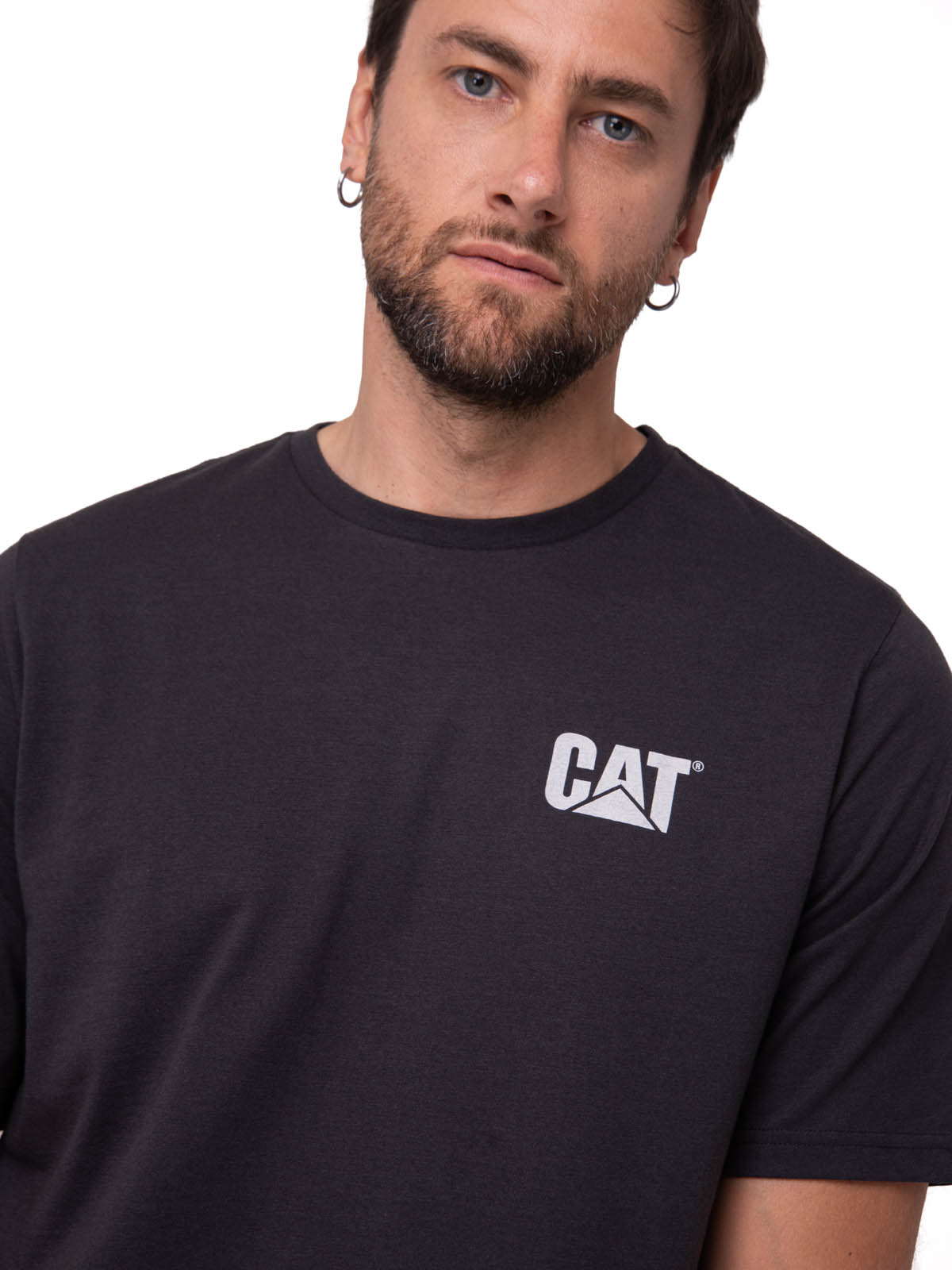 POLERA MANGA CORTA HOMBREMOTO URBAN NEGRO CAT - 5