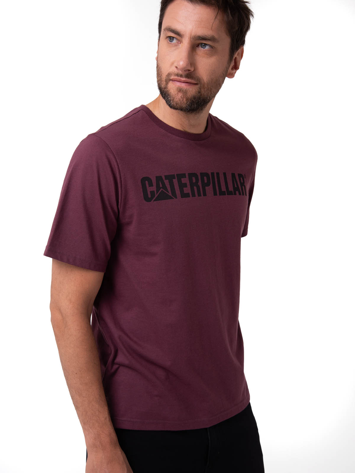 POLERA MANGA CORTA HOMBRE LOGO GRANATE CAT - 1