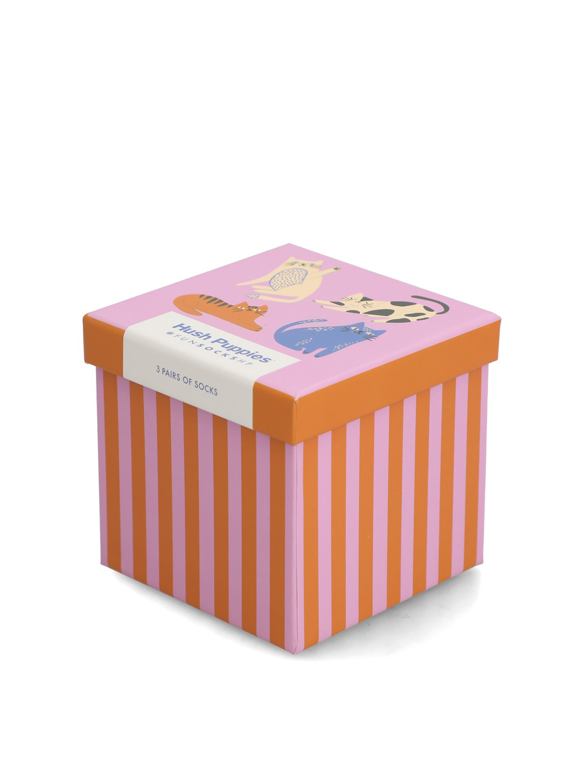 PACK 3 CALCETINES ALGODON NIÑA PACK GIFT DREAM ROSADO HUSH PUPPIES KIDS - 1