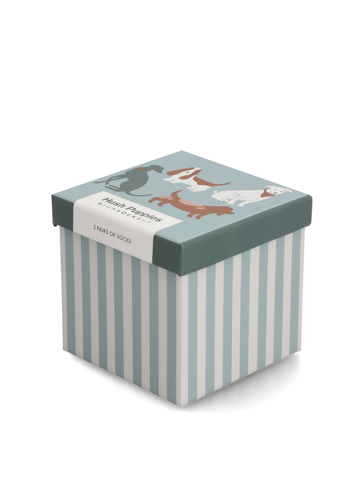 PACK 3 CALCETINES ALGODON NIÑO PACK GIFT DOG AZUL HUSH PUPPIES KIDS - 1