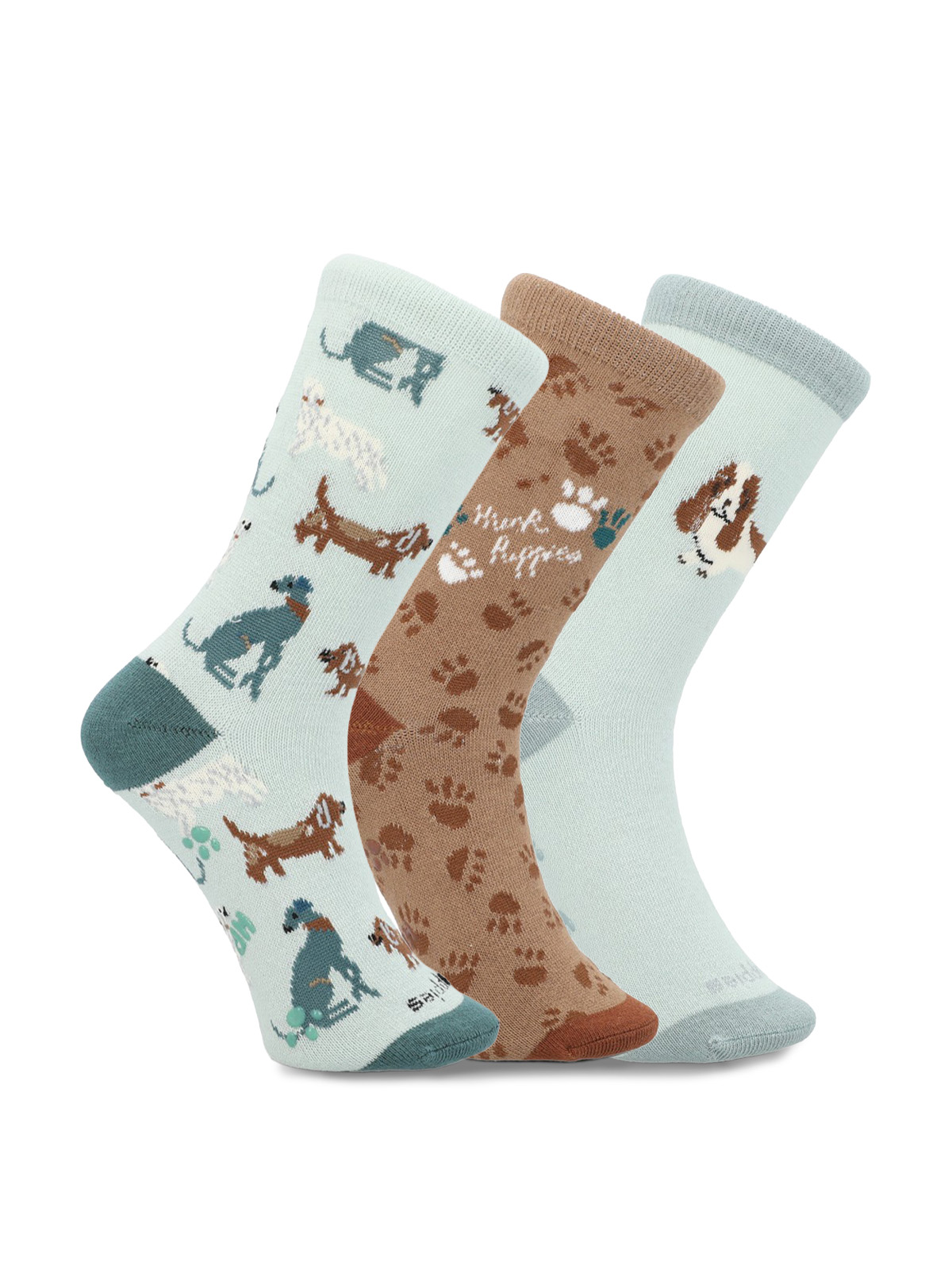 PACK 3 CALCETINES ALGODON NIÑO PACK GIFT DOG AZUL HUSH PUPPIES KIDS - 4