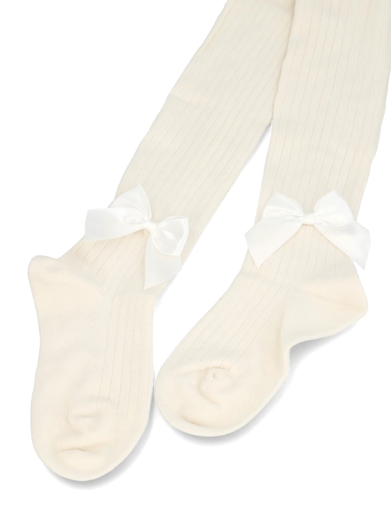 CALCETIN ALGODON NIÑA PANTY BOW CREMA HUSH PUPPIES KIDS - 2