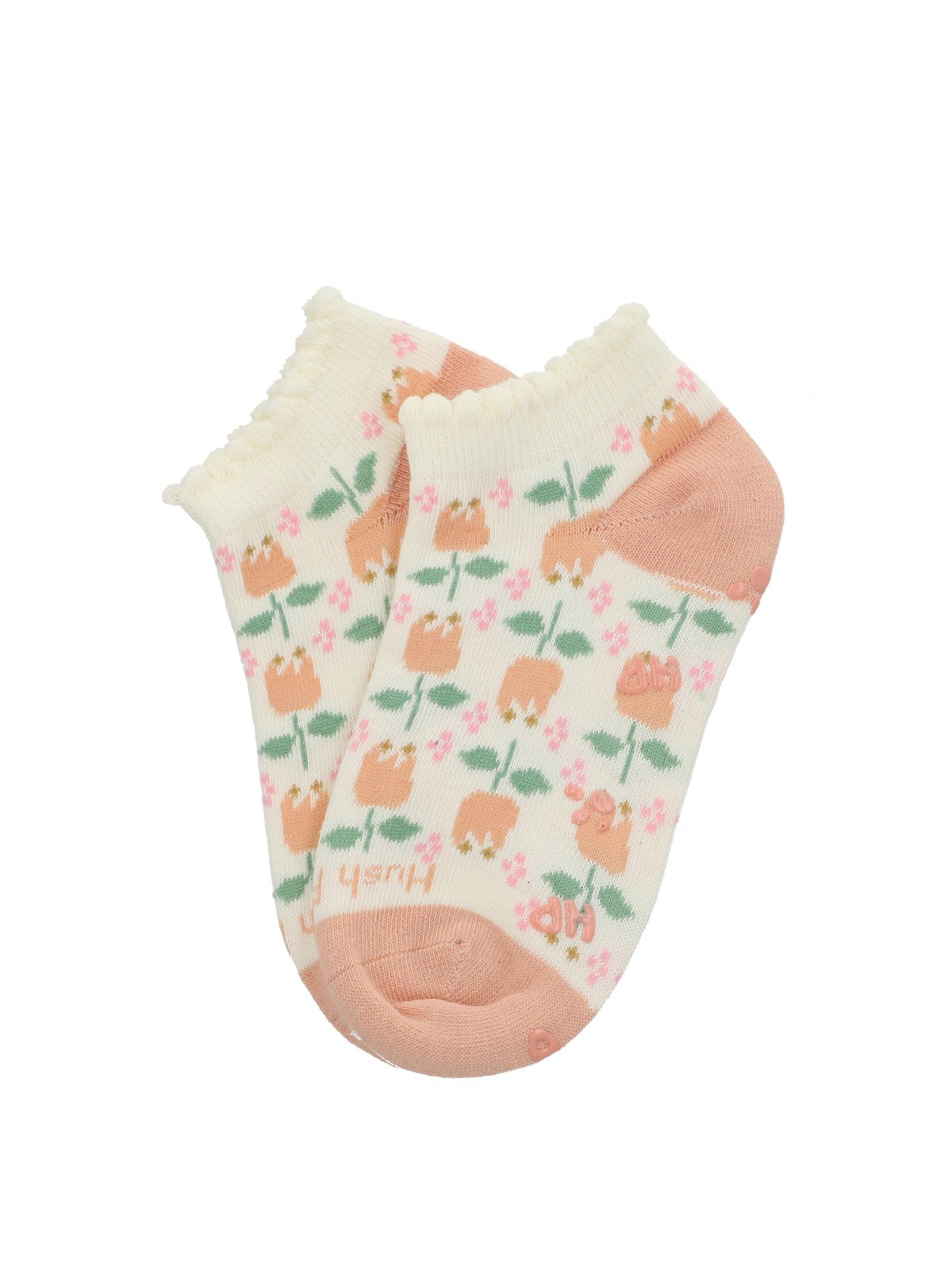 CALCETIN ALGODON NIÑA PED ST TULIP CREMA HUSH PUPPIES KIDS - 3