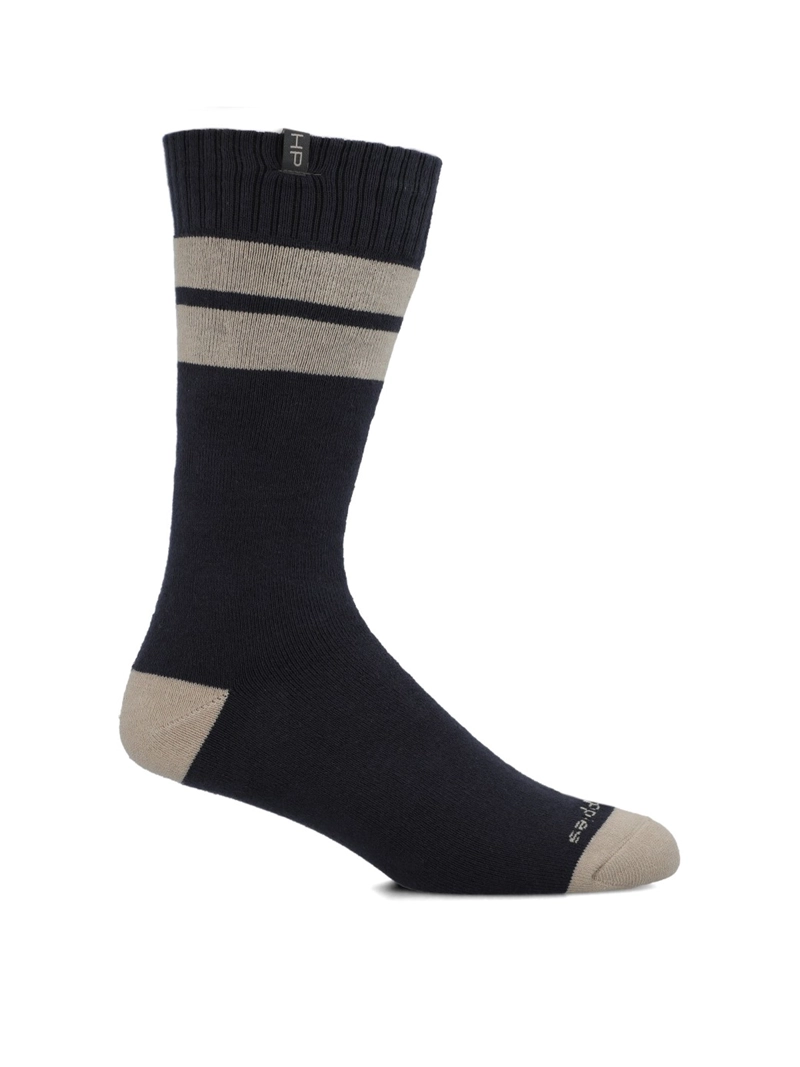 CALCETIN ALGODON HOMBRE HEAVY STRIPE AZUL OSCURO HUSH PUPPIES - 1