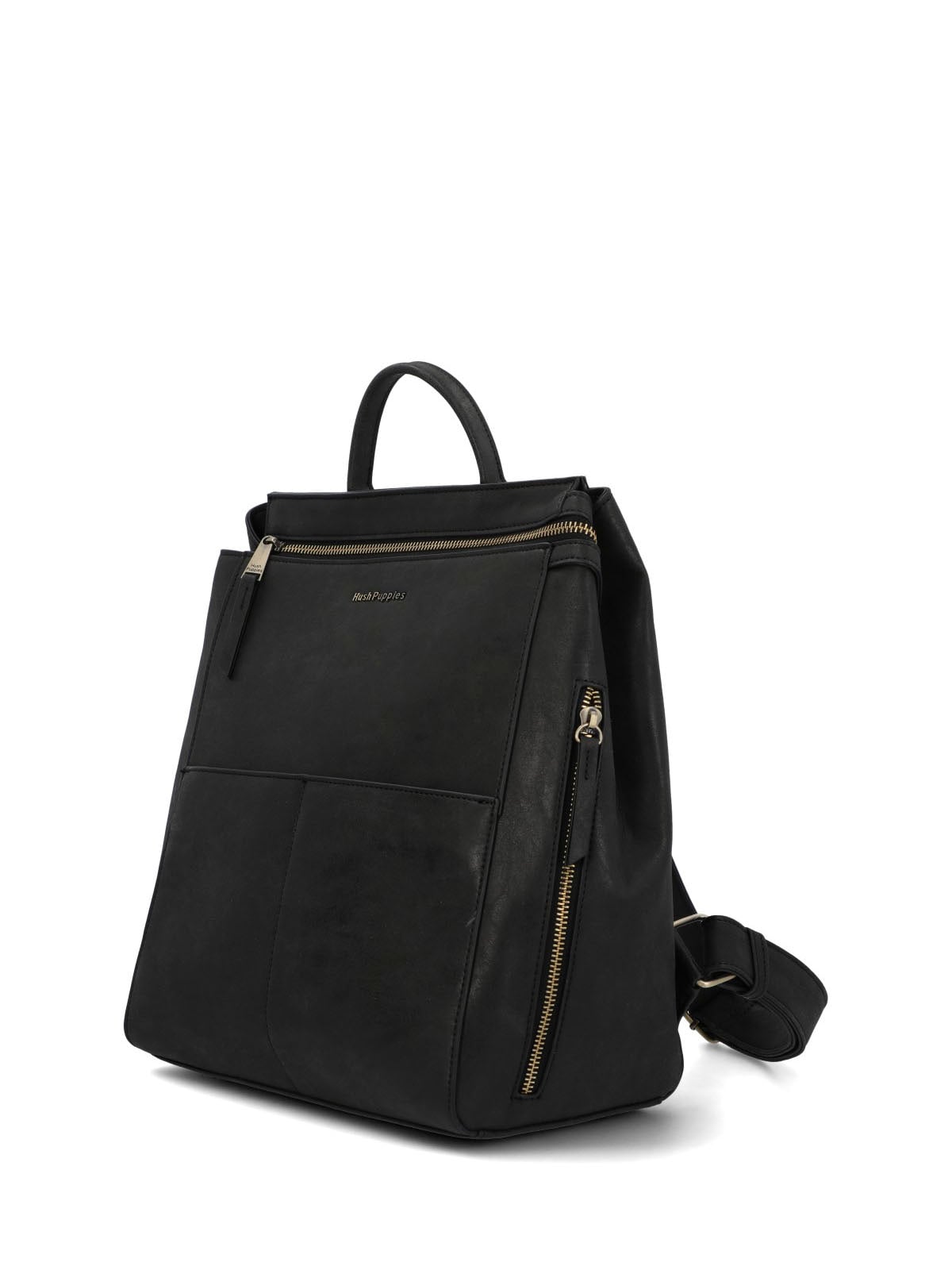 MOCHILA ECOCUERO MUJER DELFI BACK NEGRO HUSH PUPPIES - 2