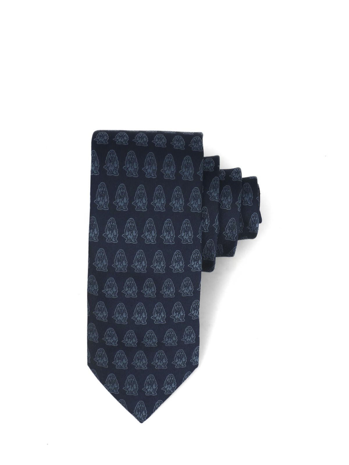 CORBATA SEDA HOMBRE HP TIE DOG AZUL MARINO HUSH PUPPIES - 1