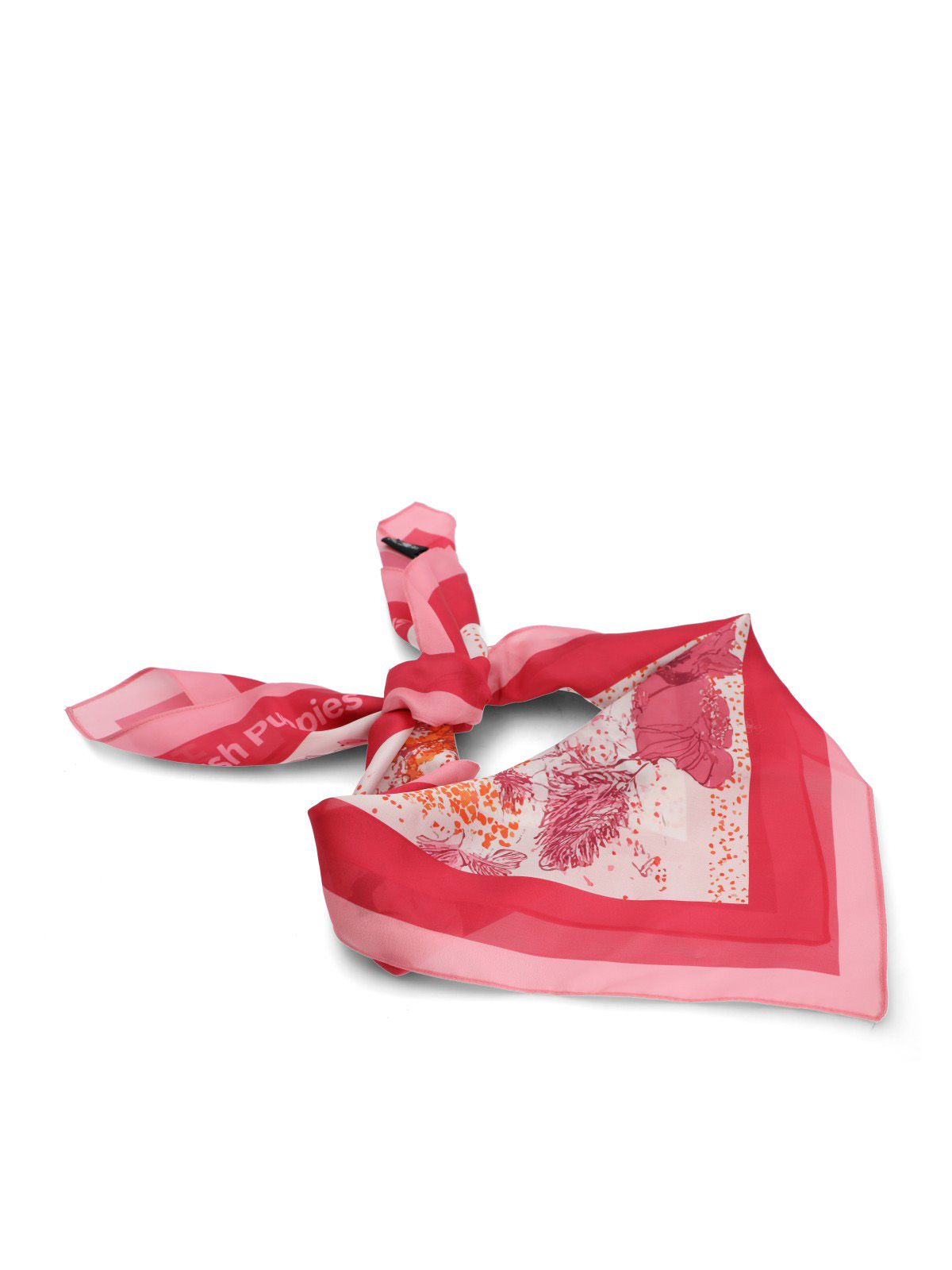 PAÑUELO MUJER HP SCARF BASSET ROSADO HUSH PUPPIES - 1