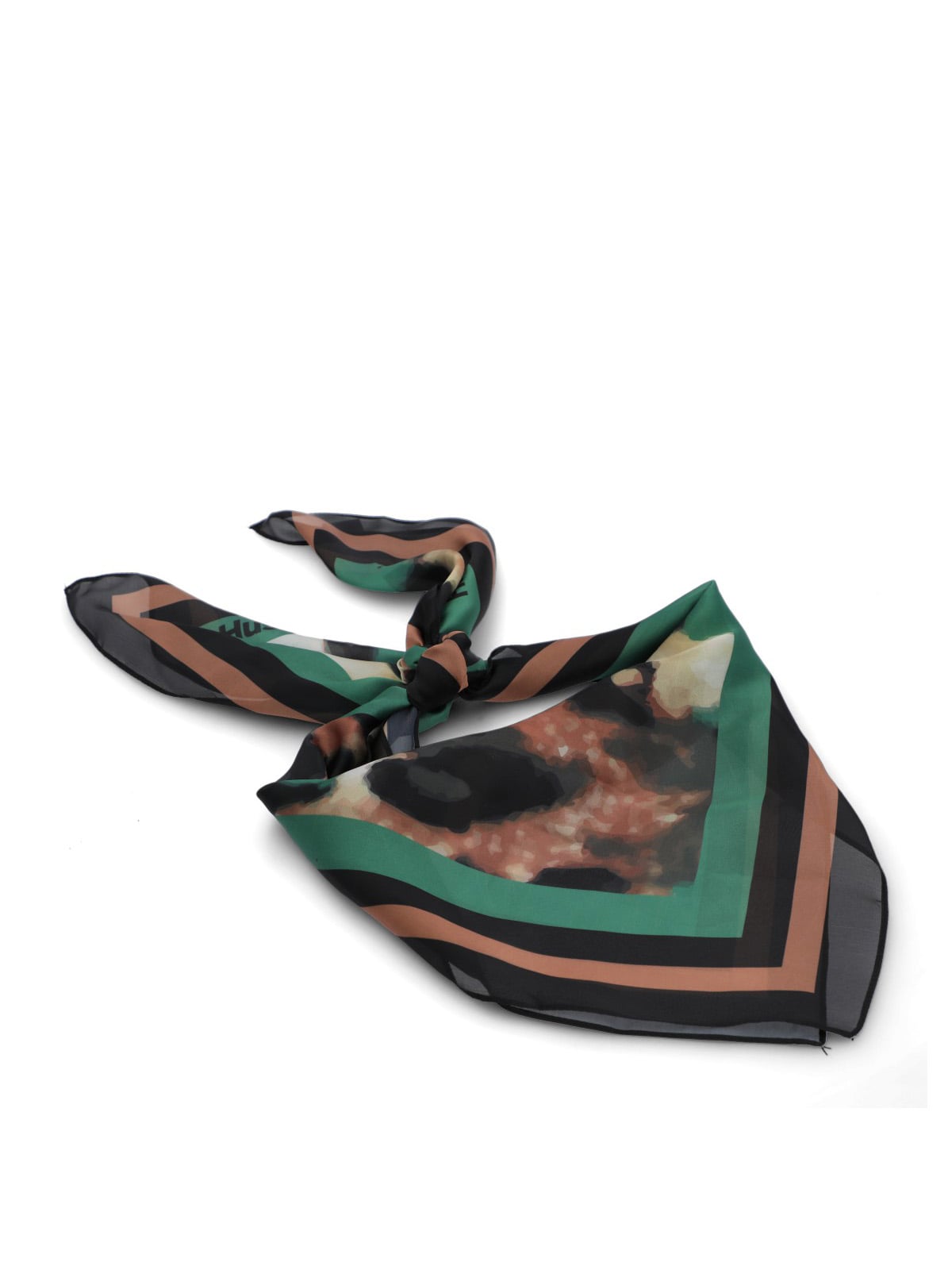 PAÑUELO MUJER HP SCARF LEOPARD VERDE HUSH PUPPIES - 1
