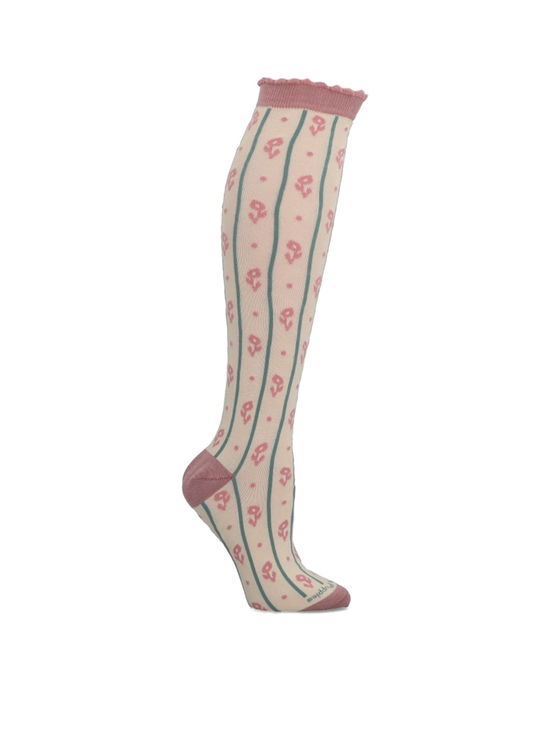 CALCETIN ALGODON MUJER KH ST FLOWER CREMA HUSH PUPPIES - 1