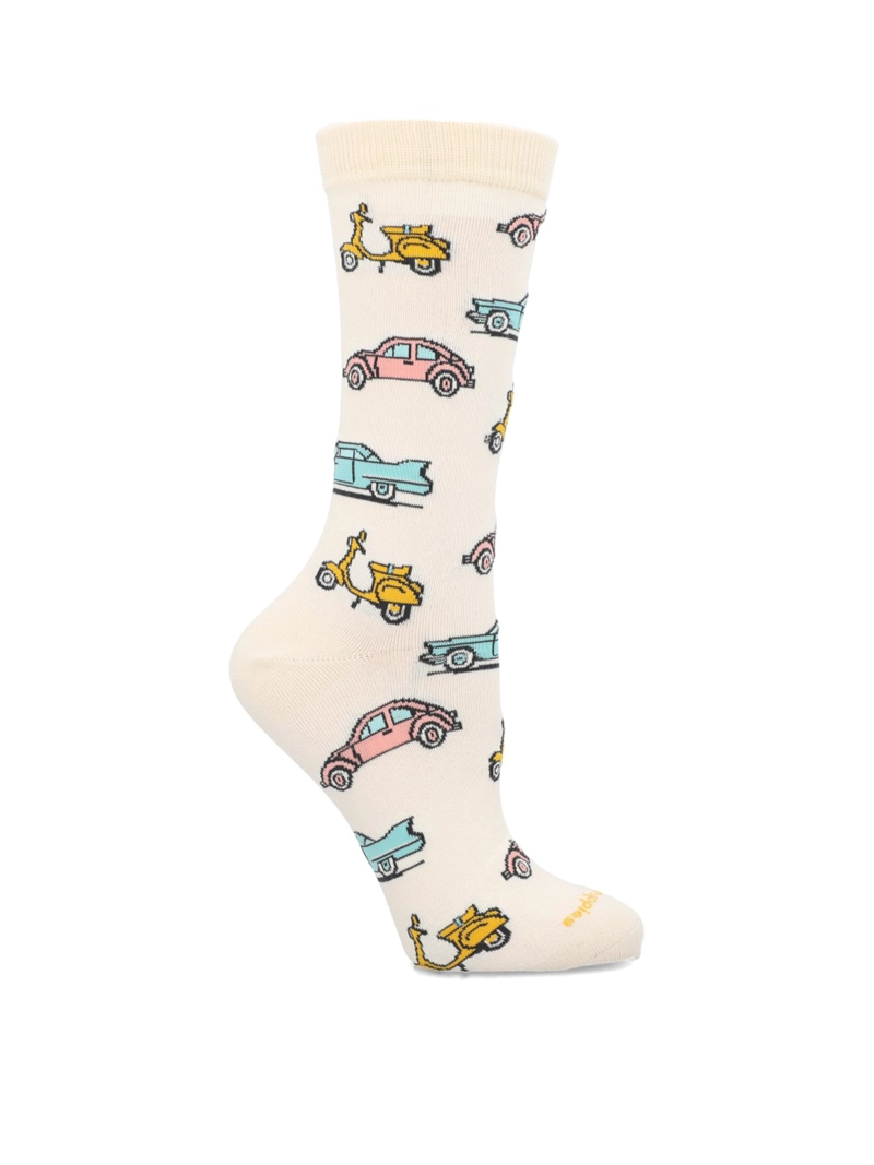 PACK 3 CALCETINES ALGODON MUJER PACK GIFT CARS CREMA HUSH PUPPIES - 5