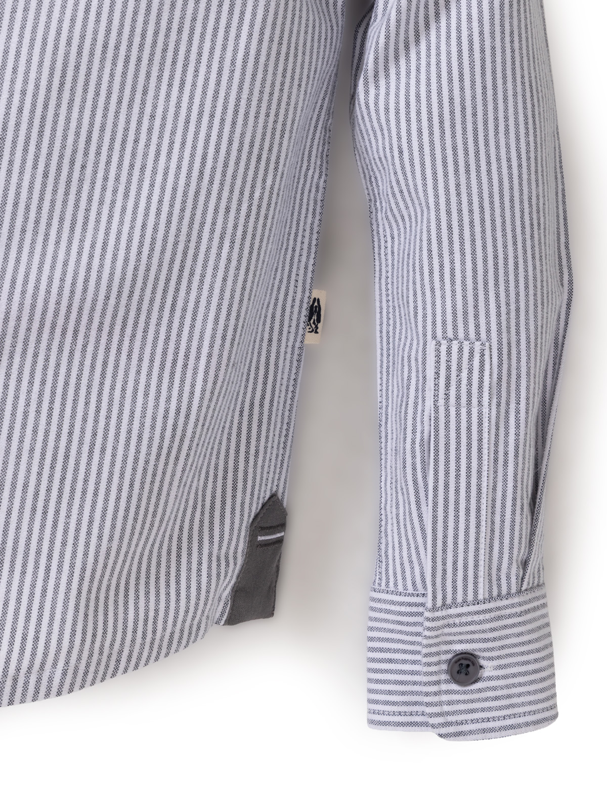 CAMISA MANGA LARGA NIÑO LUMIX GRIS HUSH PUPPIES KIDS - 5