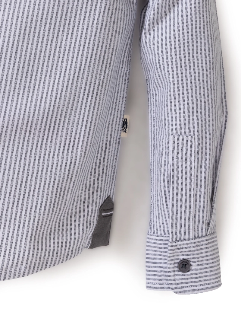 CAMISA MANGA LARGA NIÑO LUMIX GRIS HUSH PUPPIES KIDS - 5