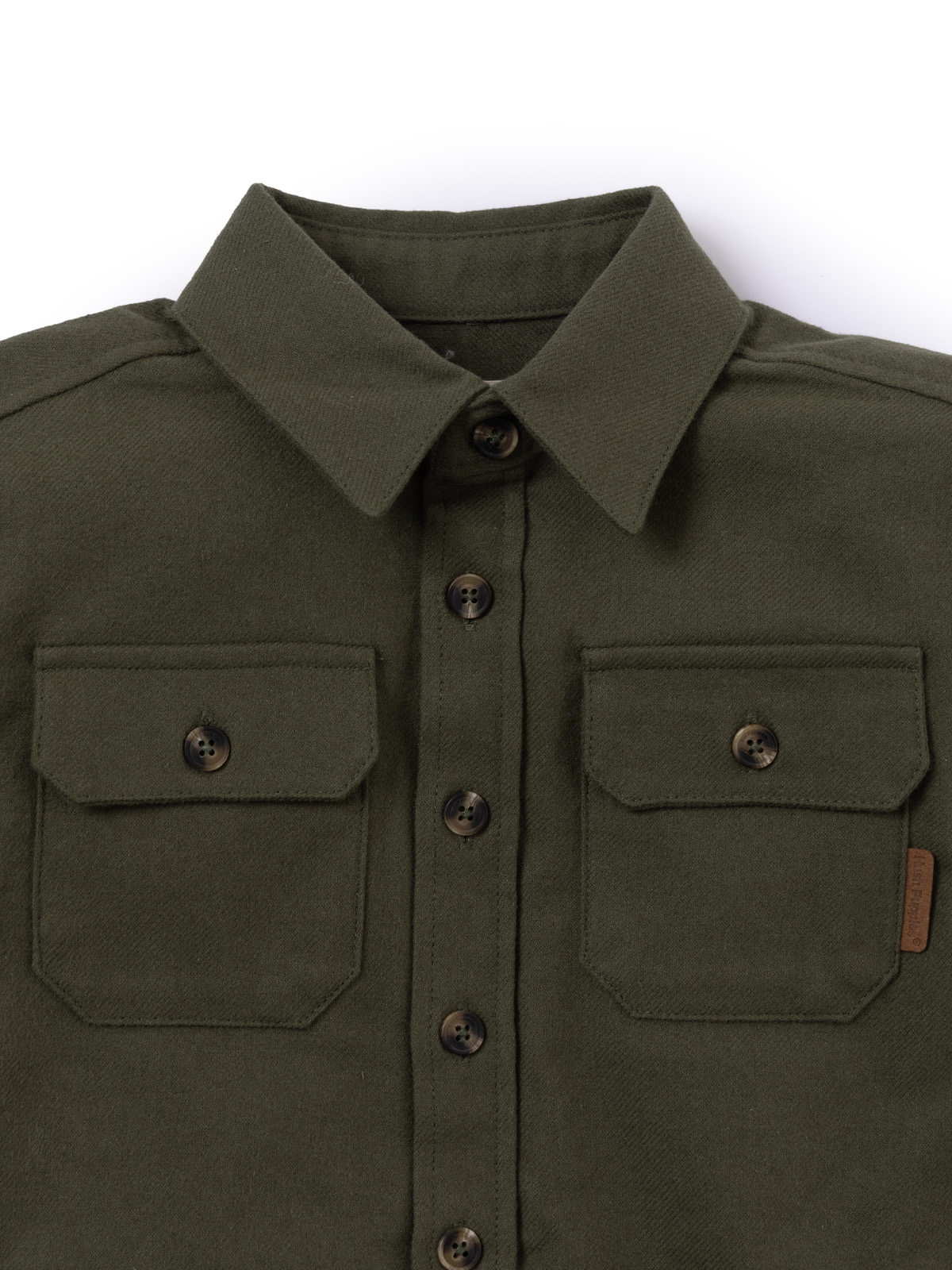 CAMISA MANGA LARGA NIÑO RUST VERDE HUSH PUPPIES KIDS - 4