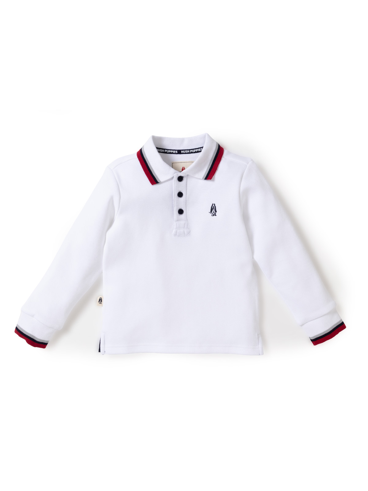 POLERA MANGA LARGA NIÑO HEAVEN BLANCO HUSH PUPPIES KIDS - 1