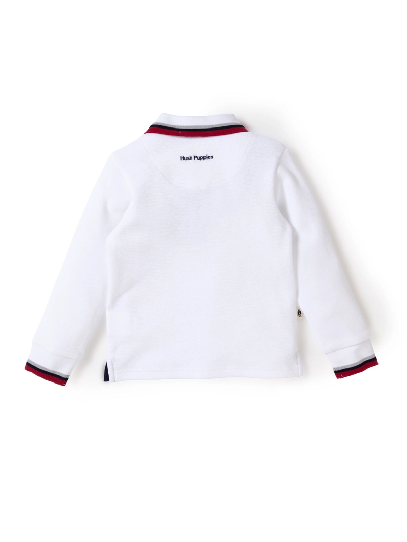 POLERA MANGA LARGA NIÑO HEAVEN BLANCO HUSH PUPPIES KIDS - 2