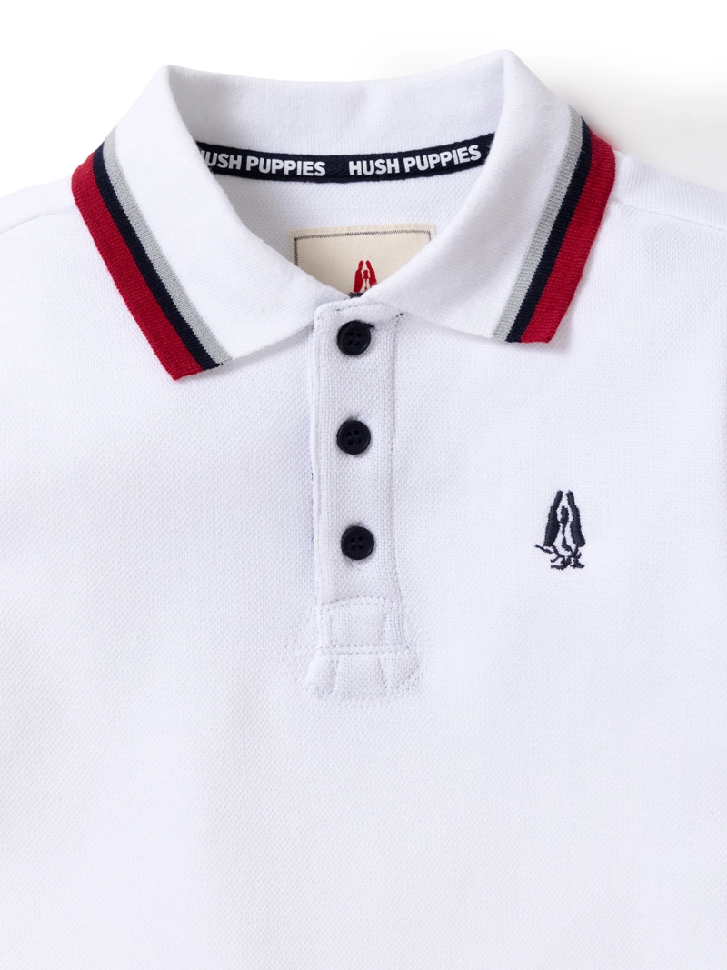 POLERA MANGA LARGA NIÑO HEAVEN BLANCO HUSH PUPPIES KIDS - 4