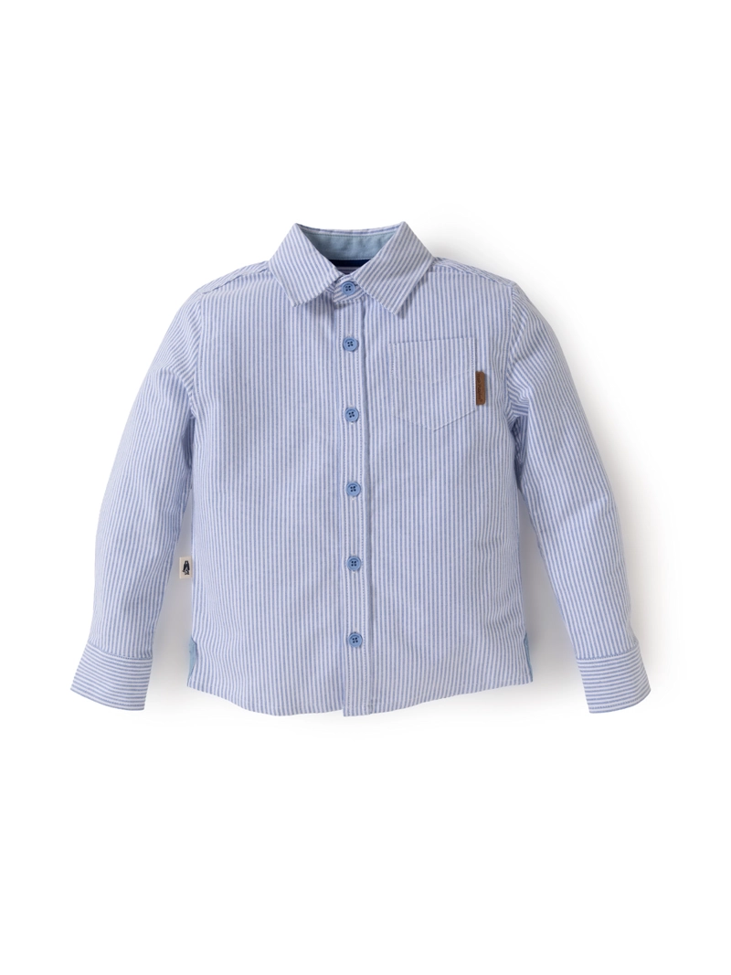 CAMISA MANGA LARGA NIÑO LUMIX CELESTE HUSH PUPPIES KIDS - 1