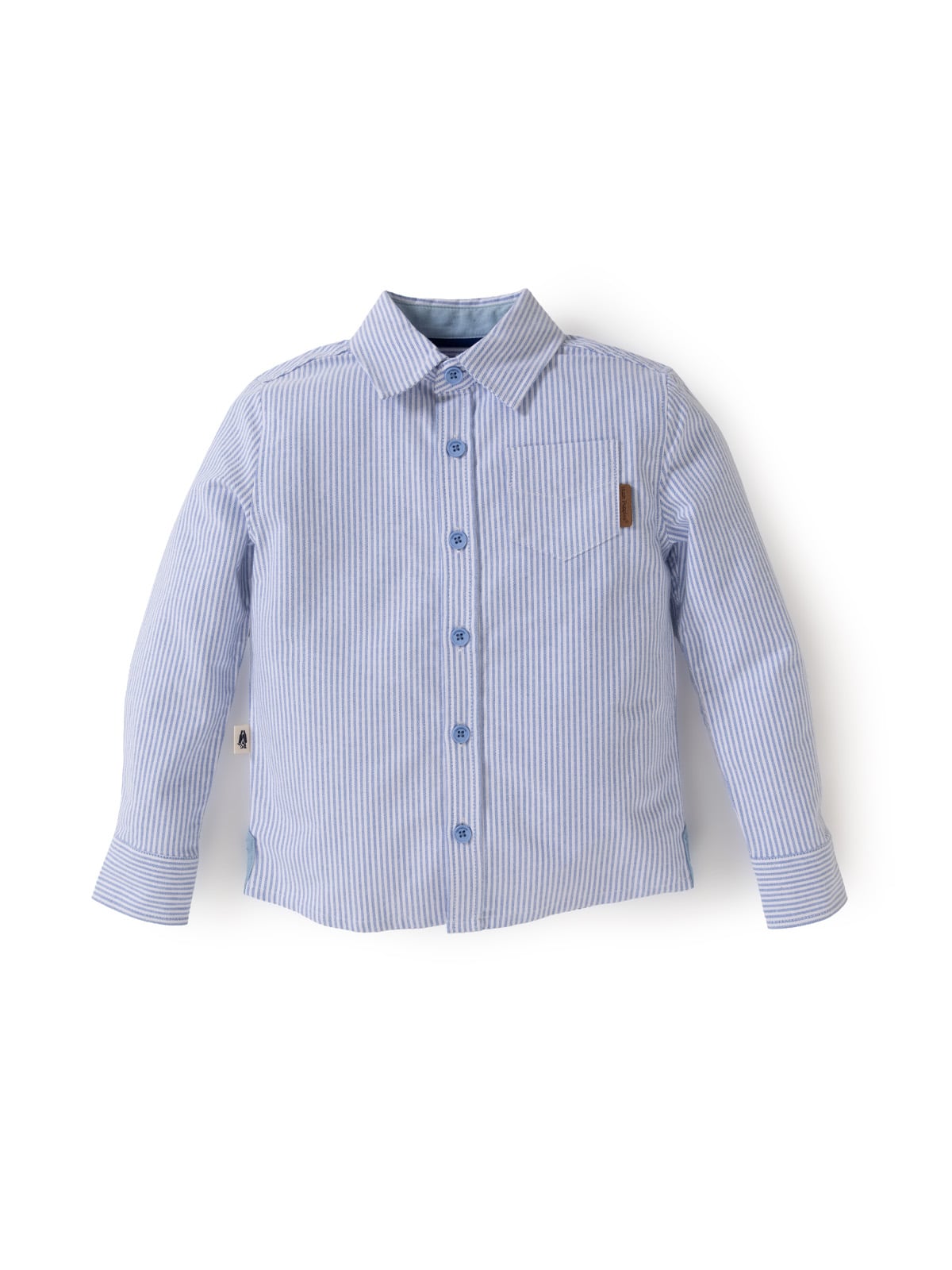CAMISA MANGA LARGA NIÑO LUMIX CELESTE HUSH PUPPIES KIDS - 1