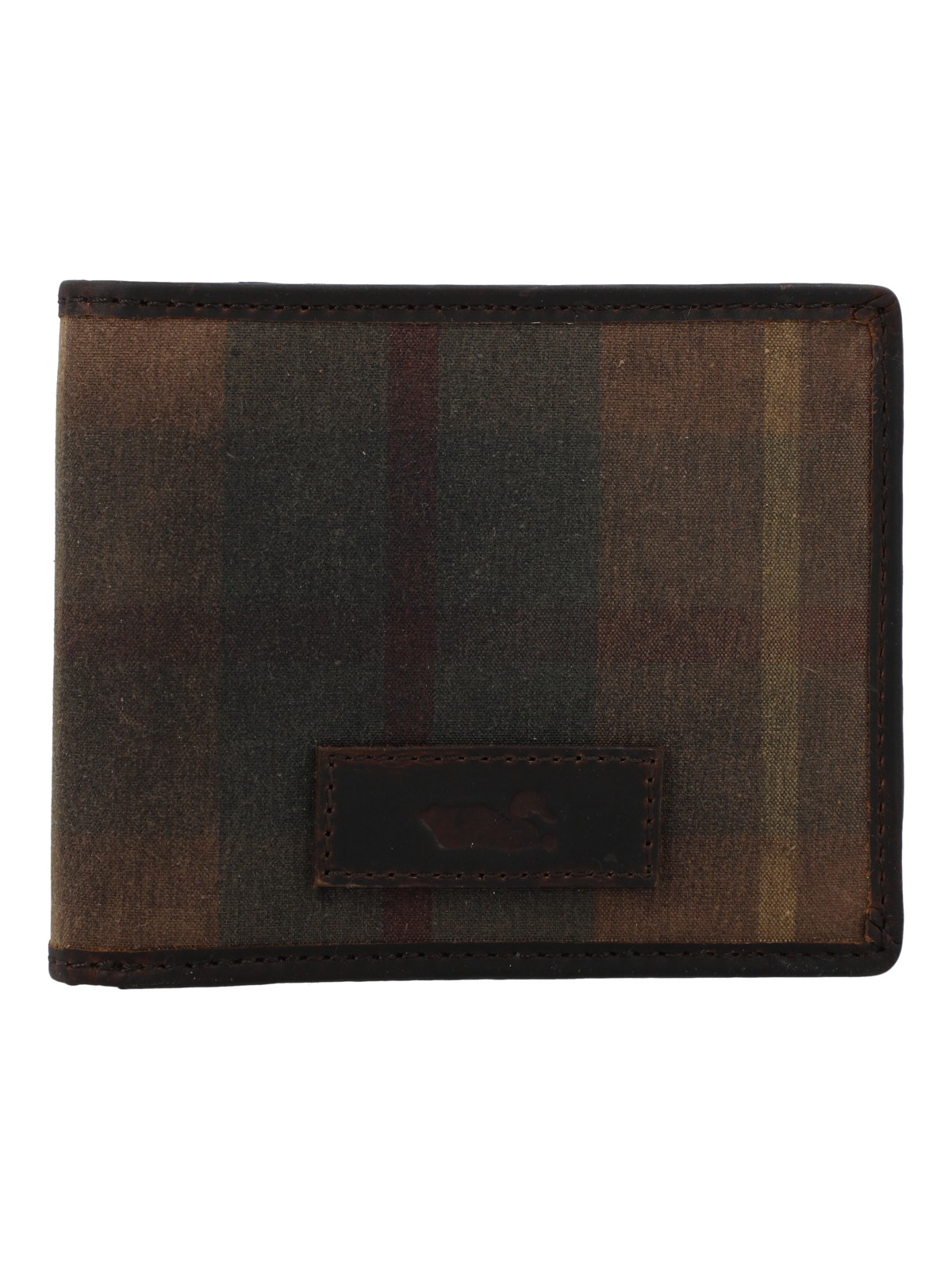 BILLETERA CANVAS HOMBRE UK WINDSOR WALLET CAFE  ROCKFORD - 1