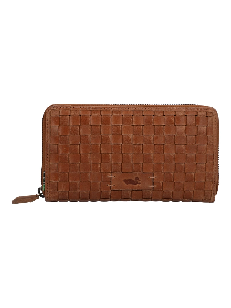 BILLETERA CUERO MUJER FD BRAID BIGZIP CAFE  ROCKFORD - 1