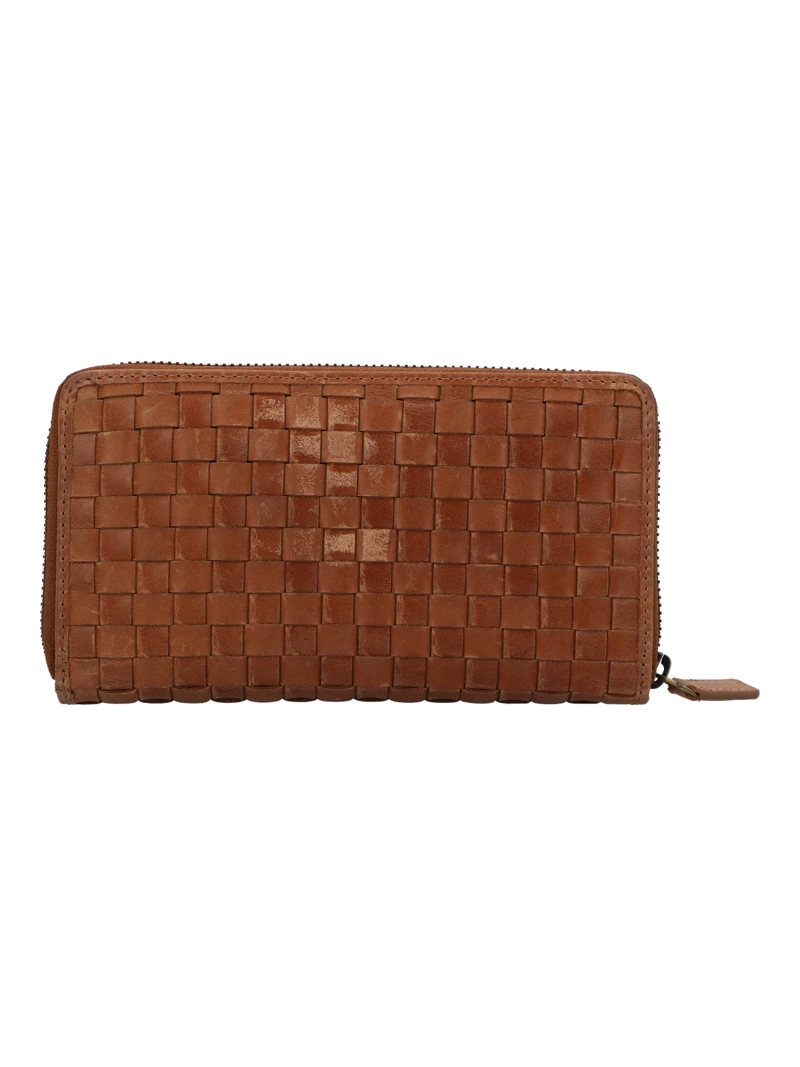 BILLETERA CUERO MUJER FD BRAID BIGZIP CAFE  ROCKFORD - 2