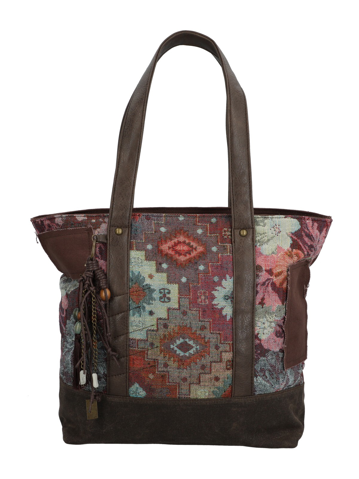 CARTERA TEXTIL MUJER FAUII TOTE CAFE  ROCKFORD - 1