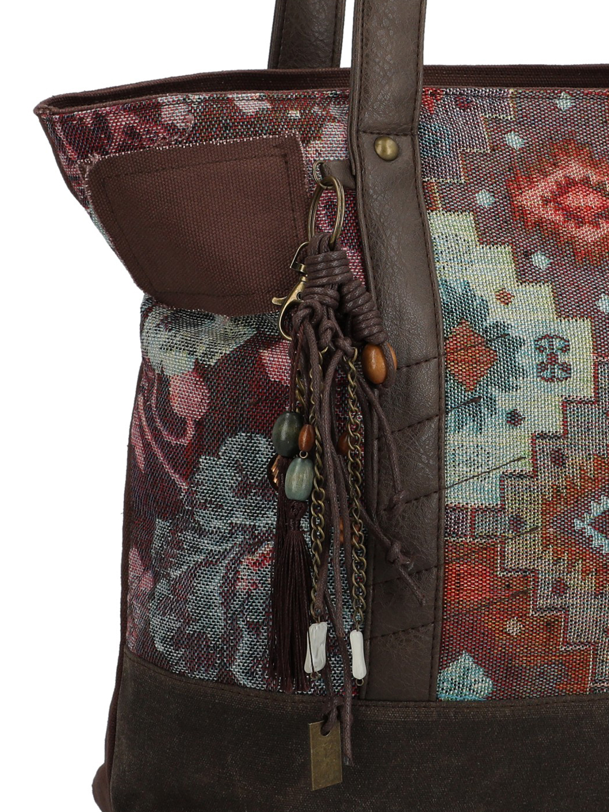 CARTERA TEXTIL MUJER FAUII TOTE CAFE  ROCKFORD - 4