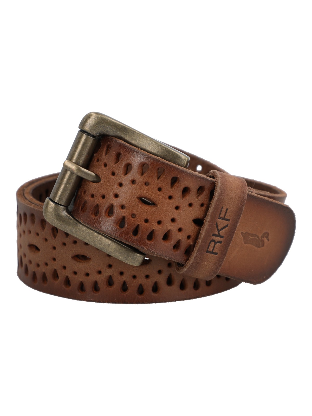 CINTURON CUERO MUJER RF FREZA CAFE  ROCKFORD - 1