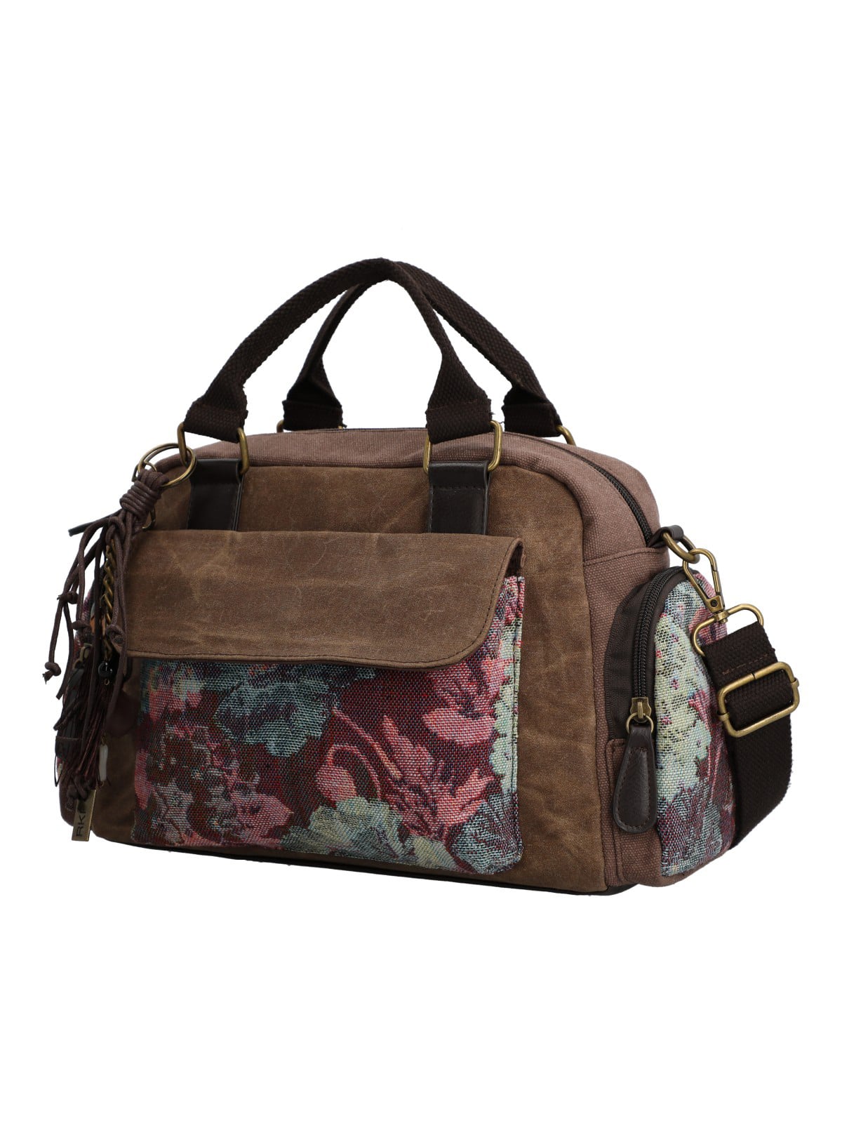 CARTERA TEXTIL MUJER TZELTAL BAG CAFE  ROCKFORD - 2