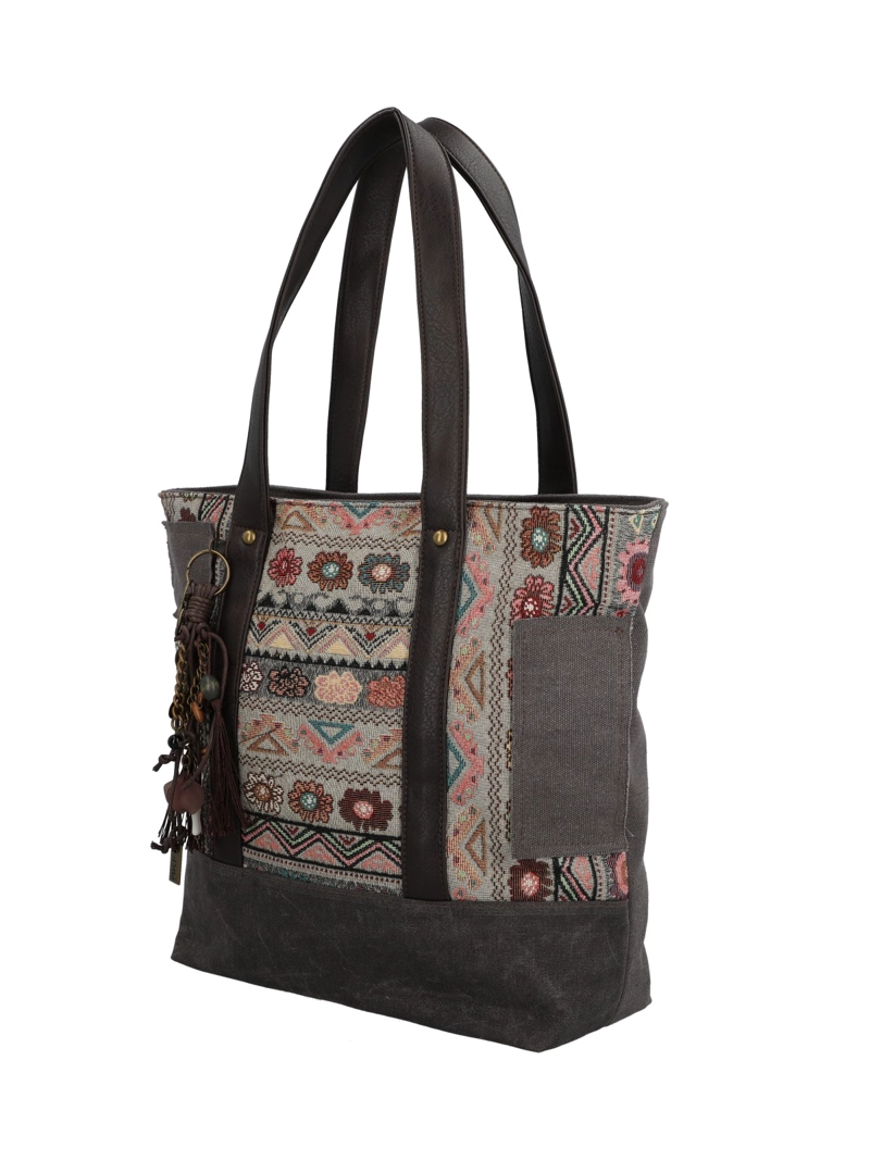 CARTERA TEXTIL MUJER FAUII TOTE GRIS ROCKFORD - 2