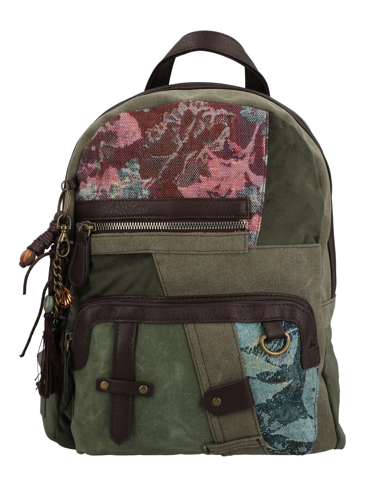 MOCHILA TEXTIL MUJER CARMIN BACK VERDE ROCKFORD - 1