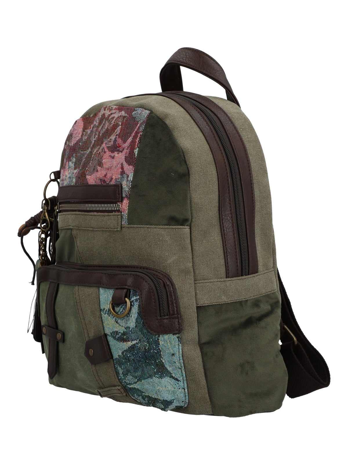 MOCHILA TEXTIL MUJER CARMIN BACK VERDE ROCKFORD - 2