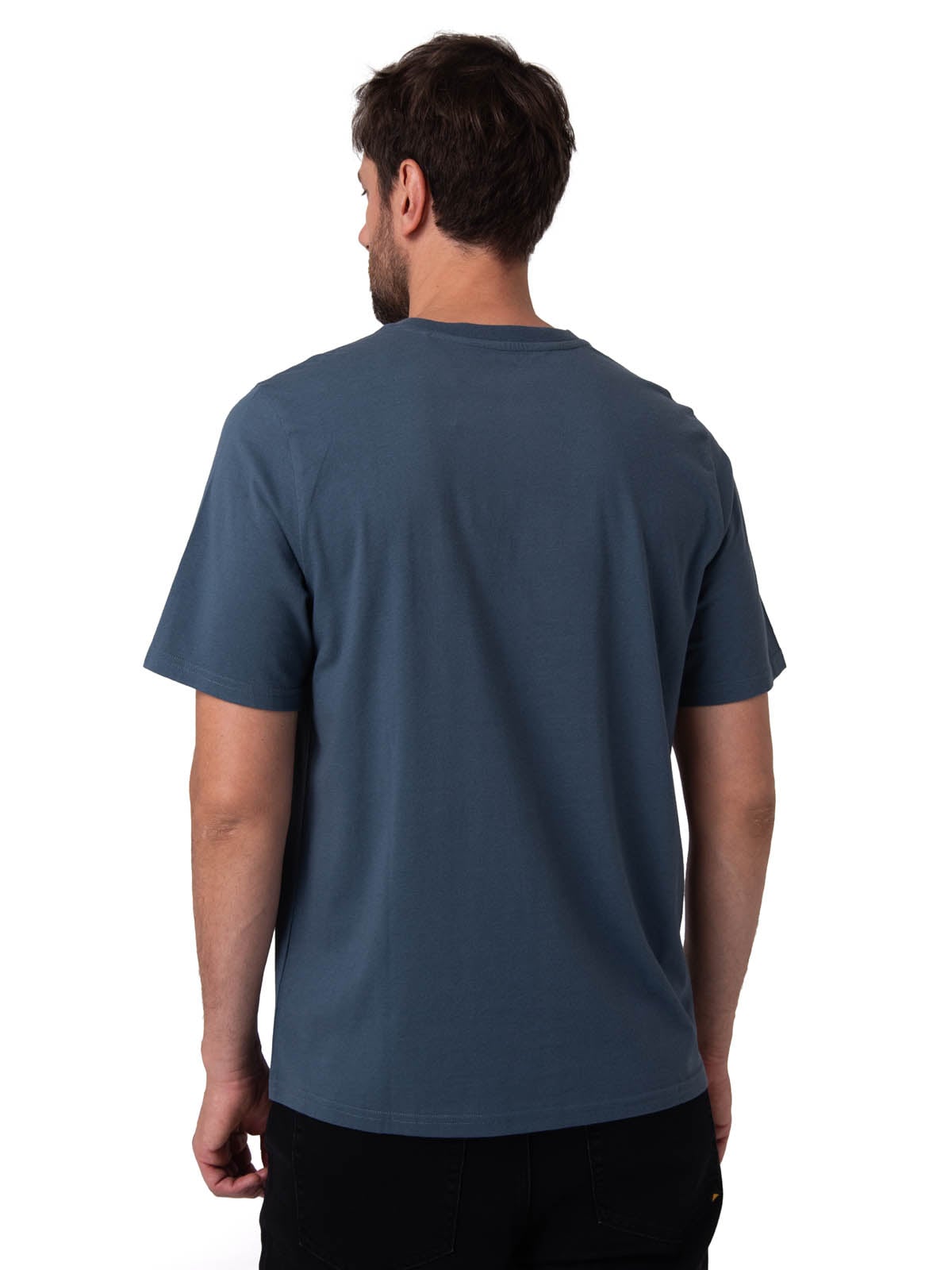 POLERA MANGA CORTA HOMBRE LOGO AZUL CAT - 2