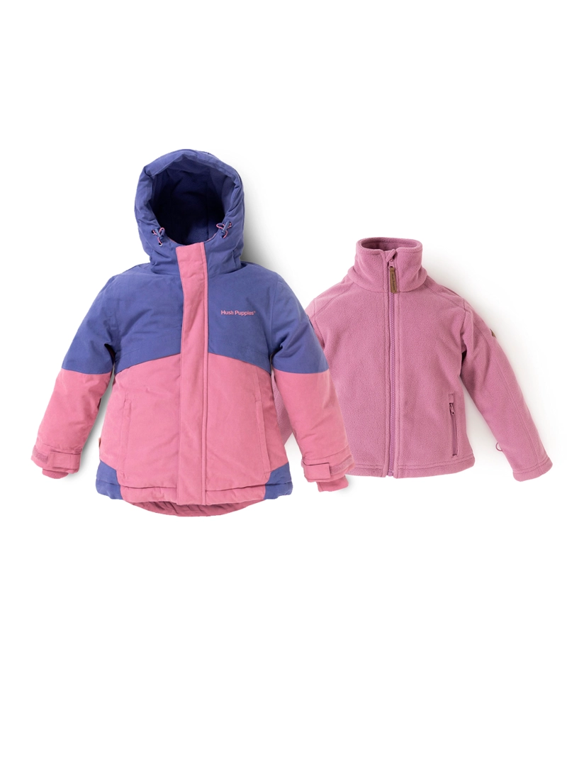 PARKA WP 3 EN 1 OPTIMUS NIÑA ROSADO HUSH PUPPIES KIDS - 1