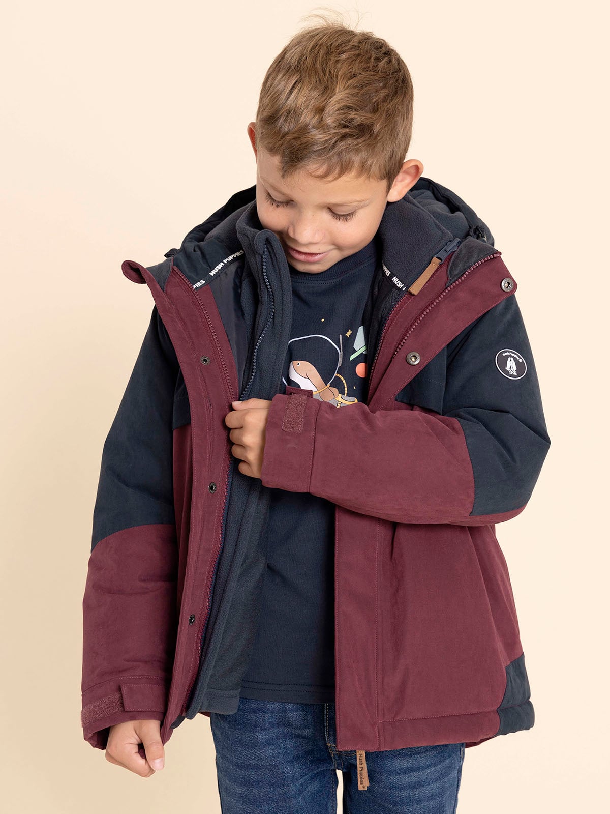 PARKA WP 3 EN 1 OPTIMUS NIÑA ROSADO HUSH PUPPIES KIDS - 7