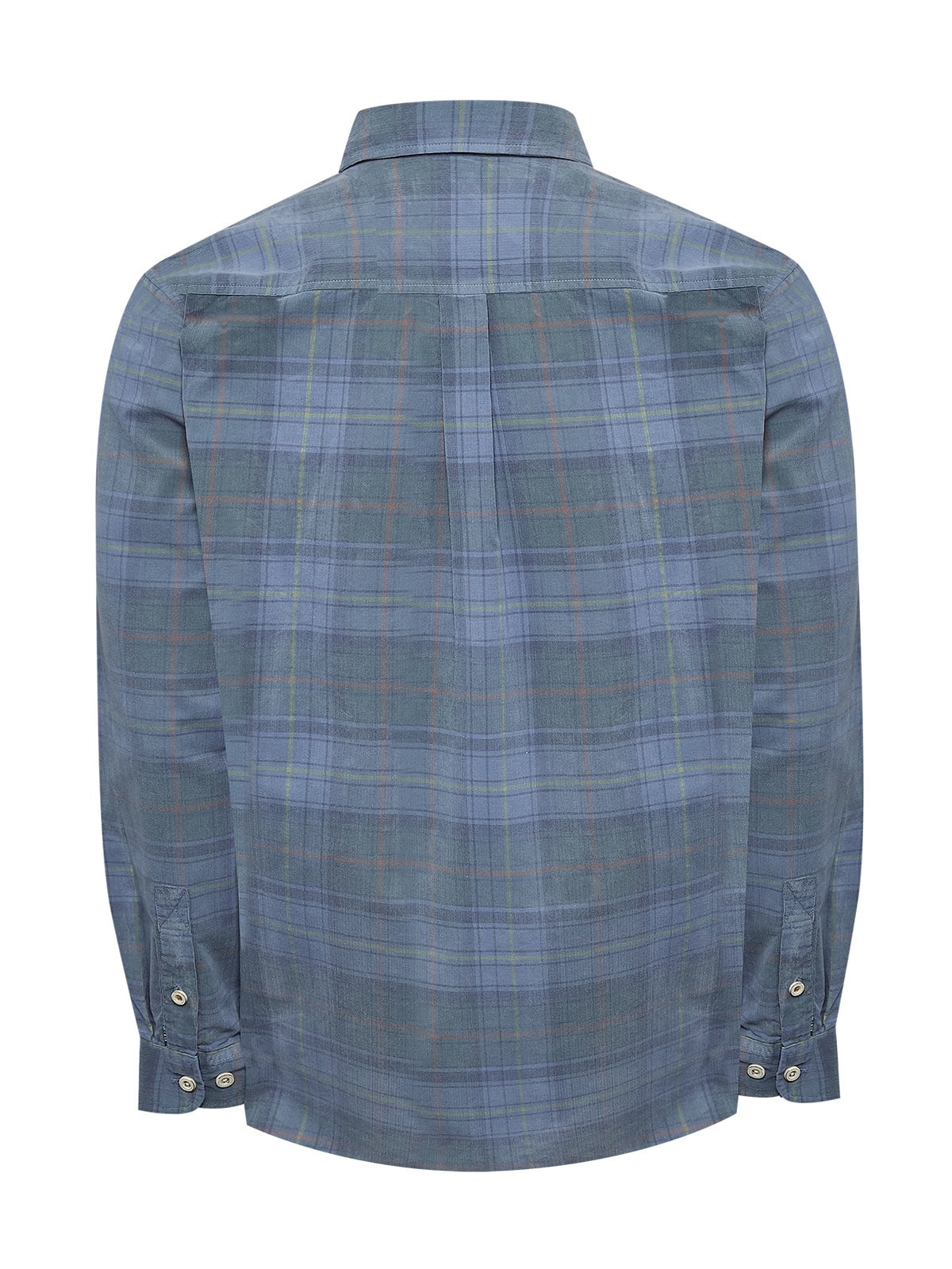 CAMISA ALGODON ORGANICO HOMBRE TARTANCORD AZUL ROCKFORD - 2