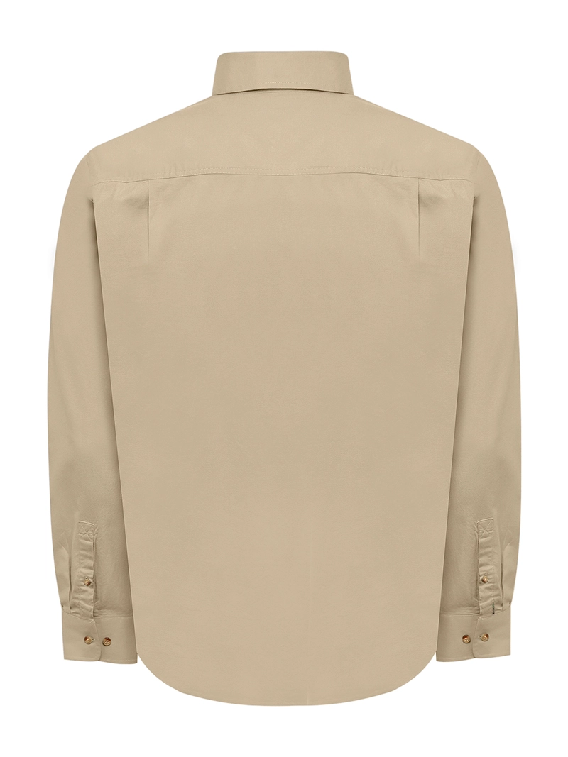 CAMISA ALGODON ORGANICO HOMBRE ANZIO CAFE  ROCKFORD - 2