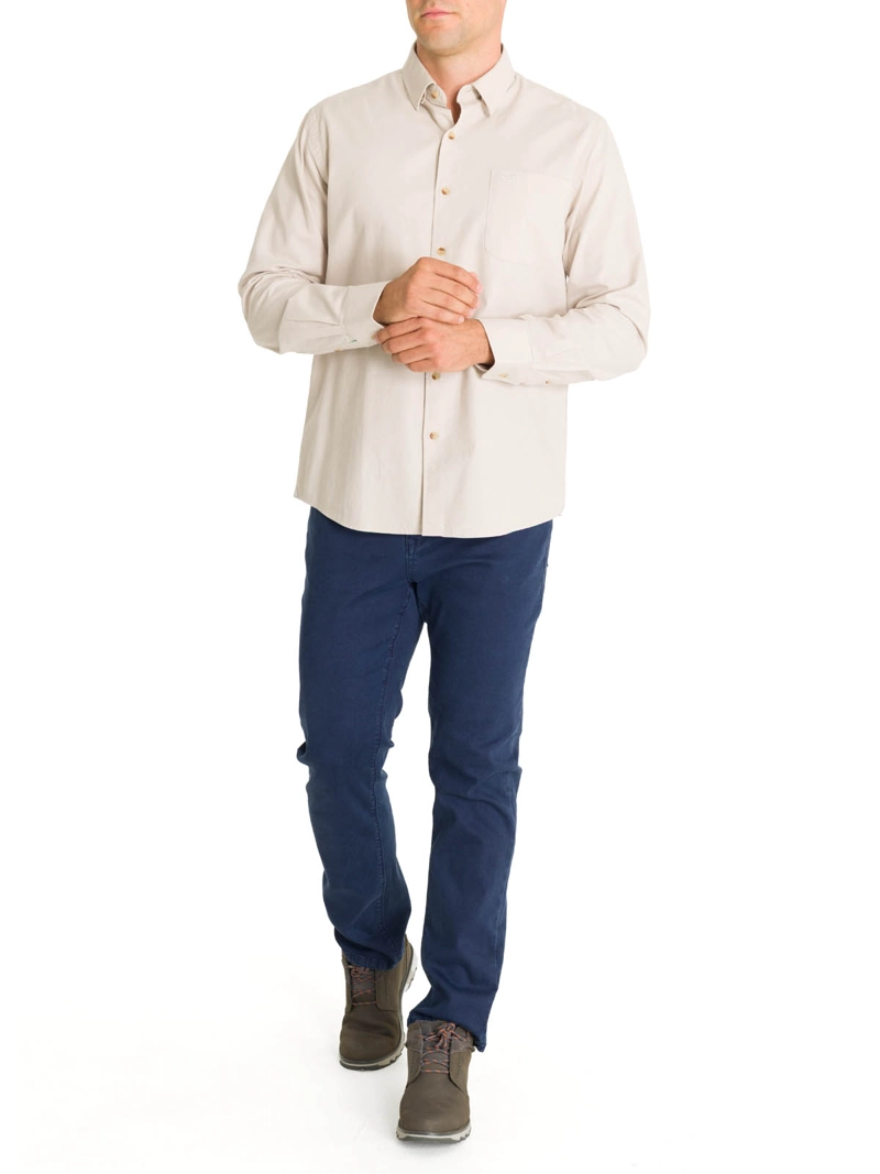 CAMISA ALGODON ORGANICO HOMBRE ANZIO CAFE  ROCKFORD - 9