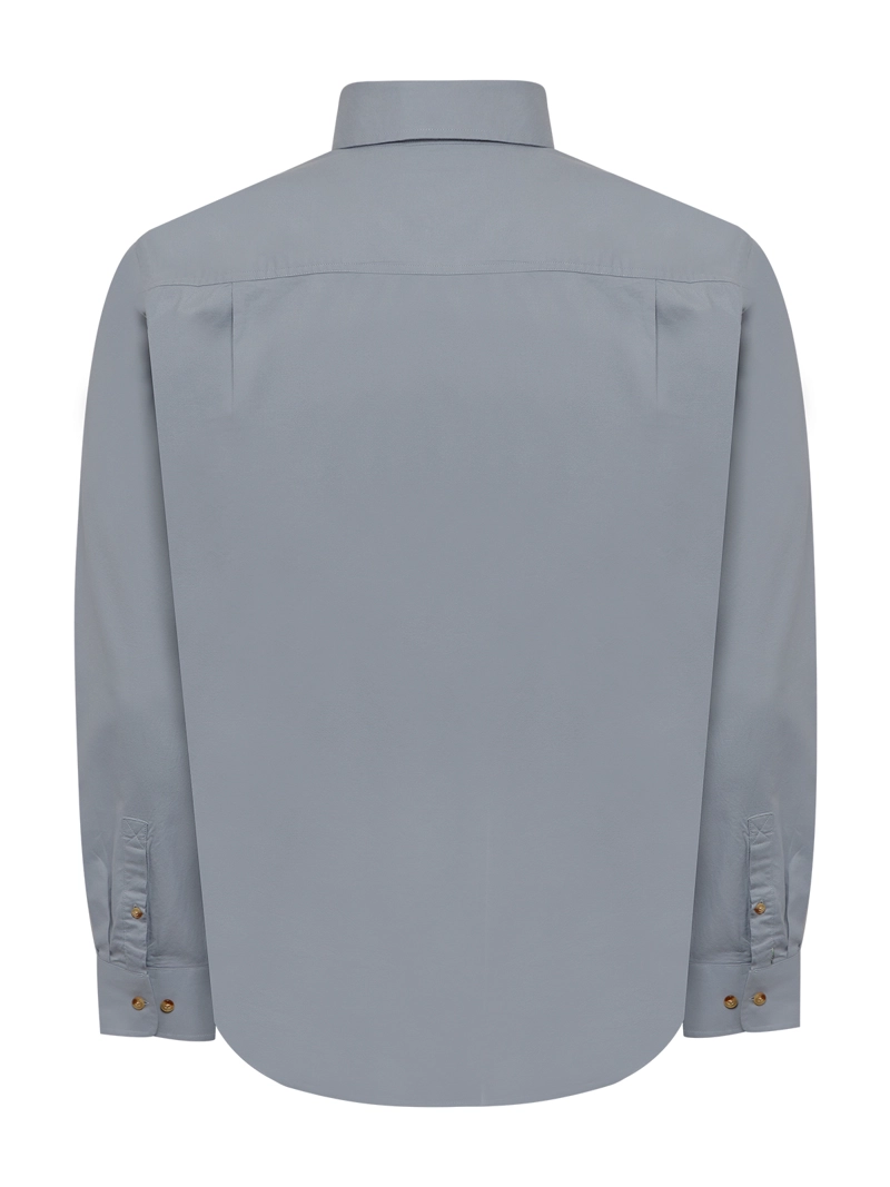 CAMISA ALGODON ORGANICO HOMBRE ANZIO AZUL ROCKFORD - 2