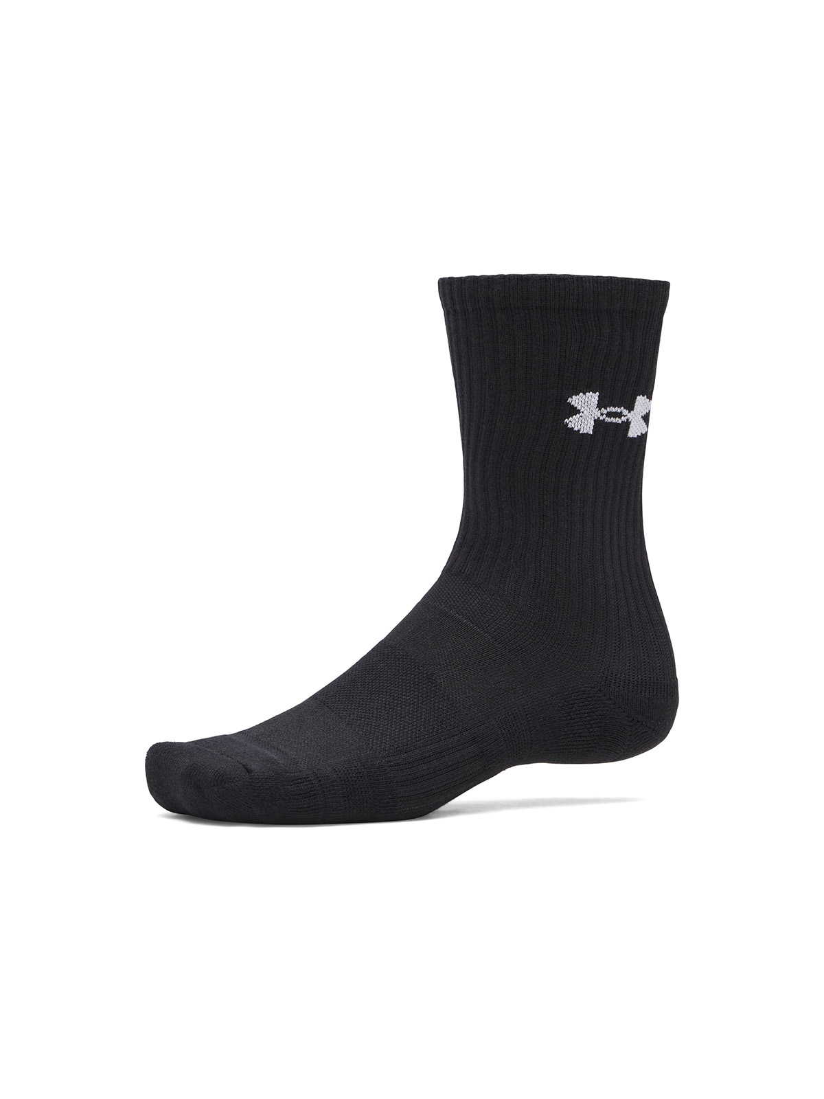 CALCETIN UA PERFORMANCE ALGODON 3-PACK NEGRO UNISEX UNDER ARMOUR - 1