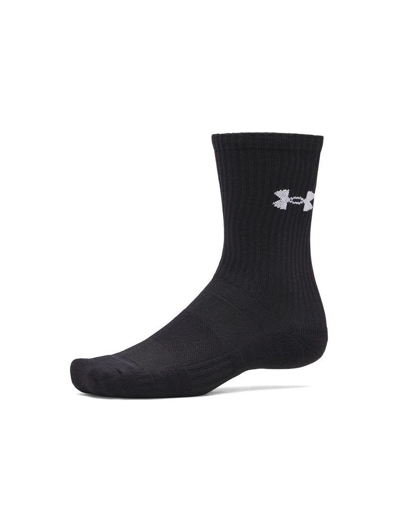 CALCETIN UA PERFORMANCE ALGODON 3-PACK NEGRO UNISEX UNDER ARMOUR - 1