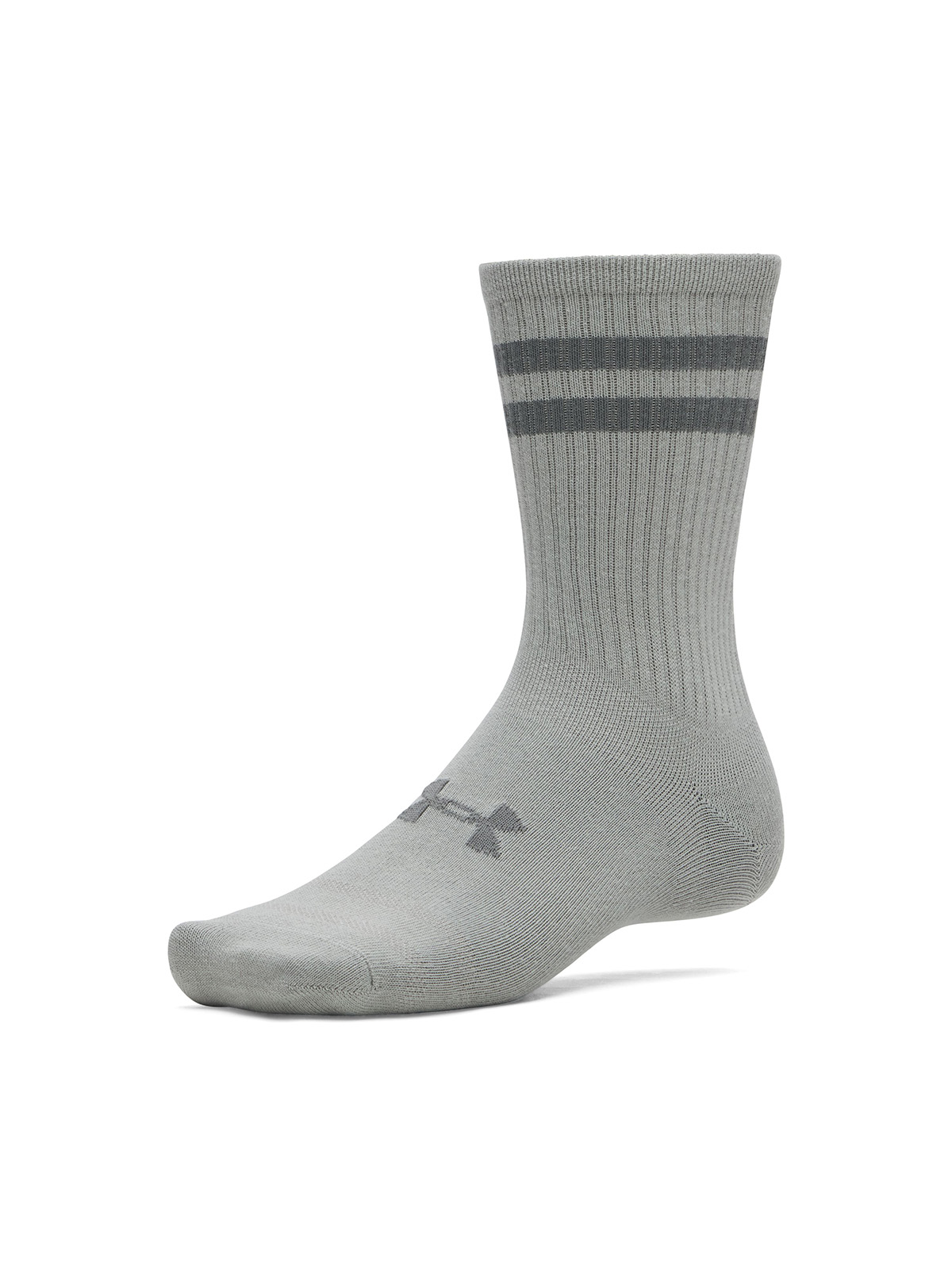 CALCETIN UA ESSENTIAL 6-PACK GRIS UNISEX UNDER ARMOUR - 1