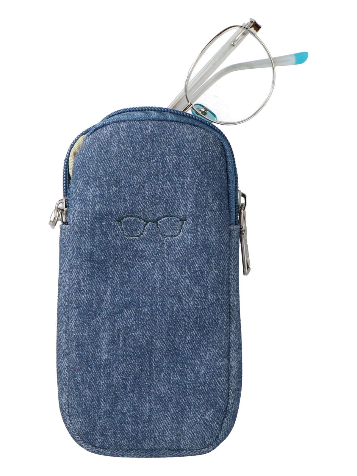 ESTUCHE DE ANTEOJOS MUJER TWIN GLASSCASE AZUL AZALEIA - 4